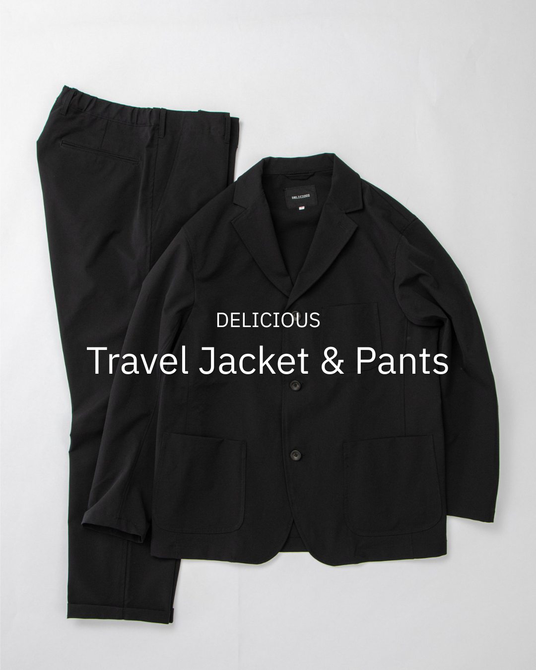 【再入荷のお知らせ】Travel Jacket & Travel Pantsが入荷しました!