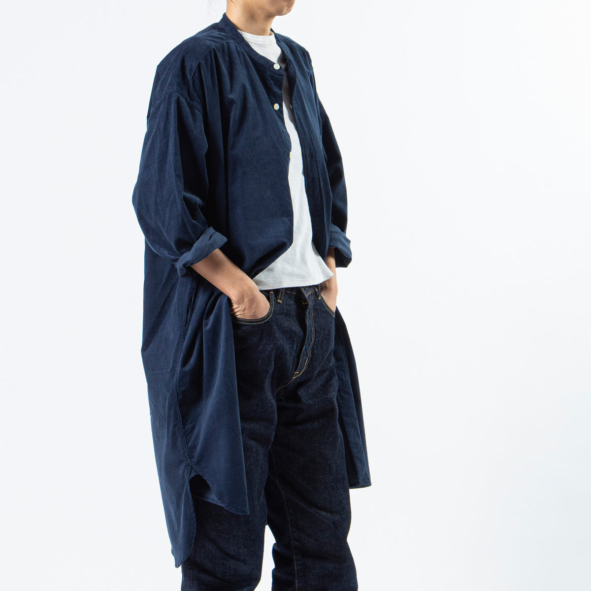 Band Collar Corduroy Dress – JAMES & CO. 鎌倉 公式サイト Band Collar Corduroy Dress – JAMES & CO. 鎌倉 公式サイト