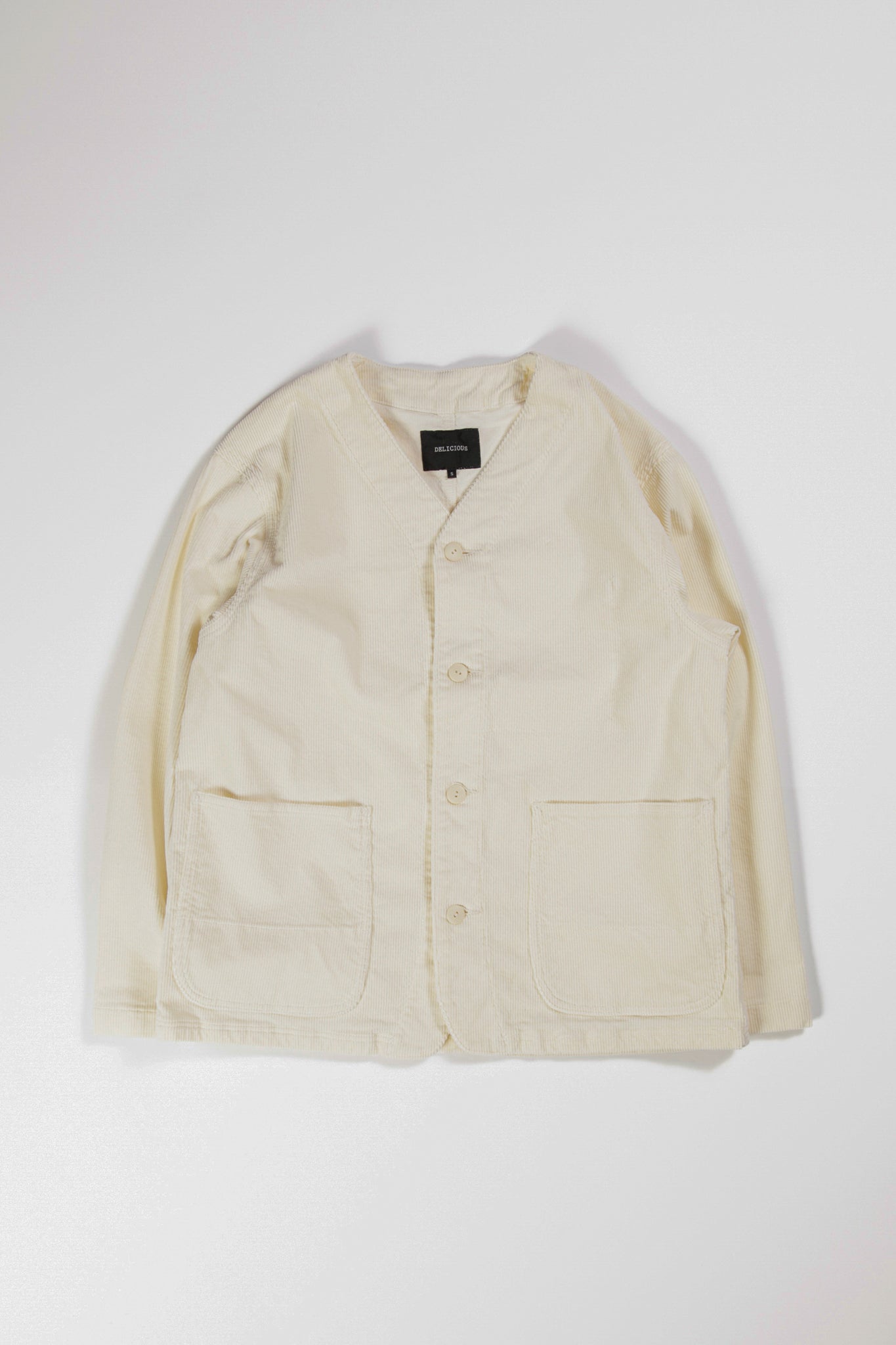 Corduroy Collarless Jacket｜DELICIOUS（デリシャス）