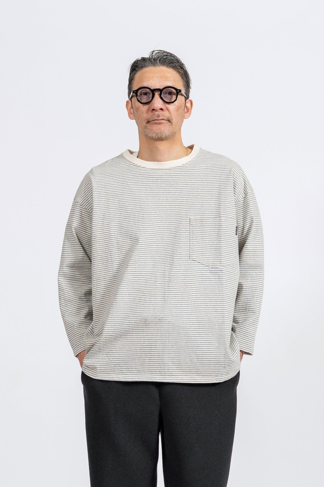 NORA Border Middle Sleeve - GRY