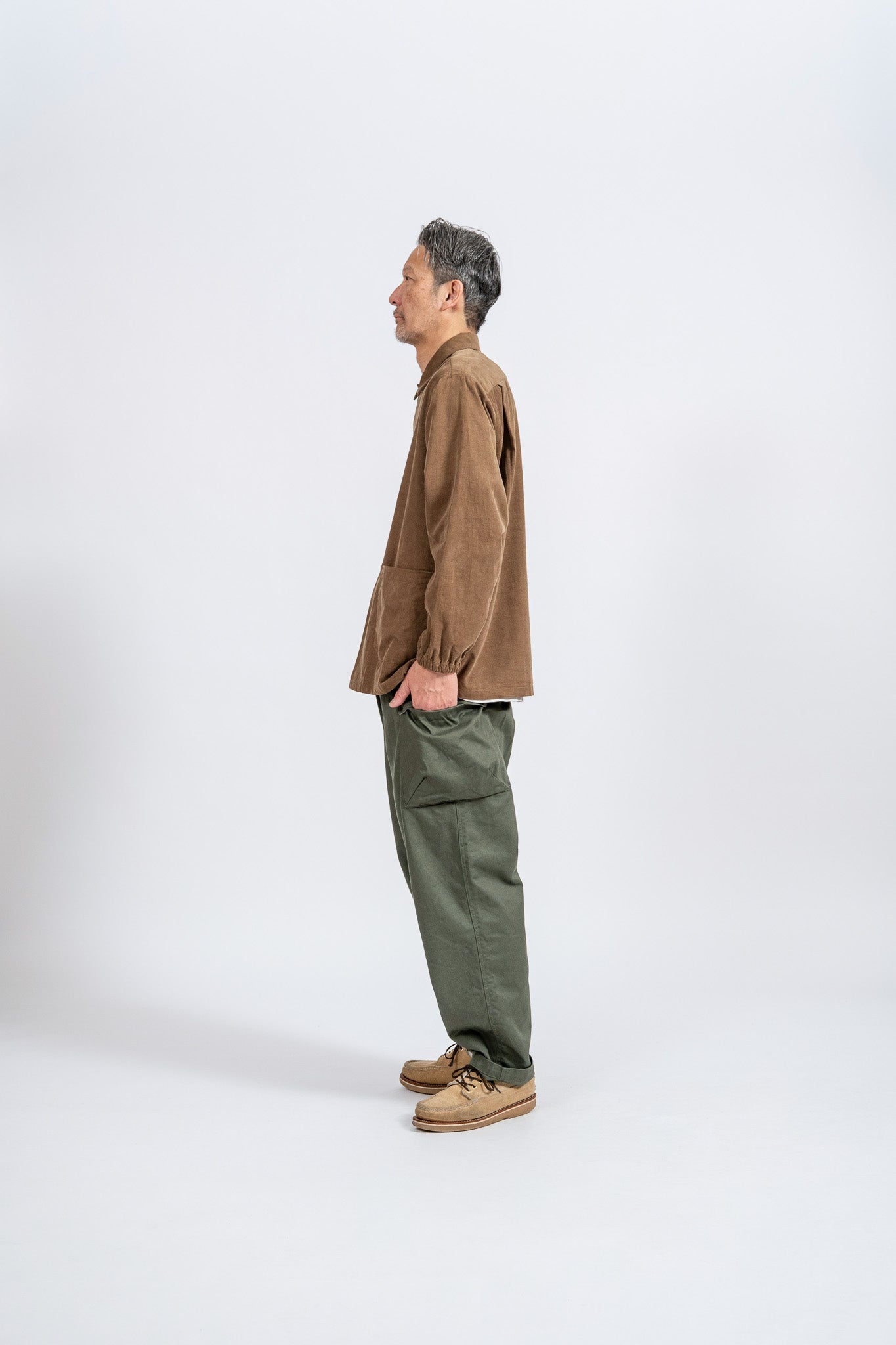 Corduroy Shirt Blouson - BLK
