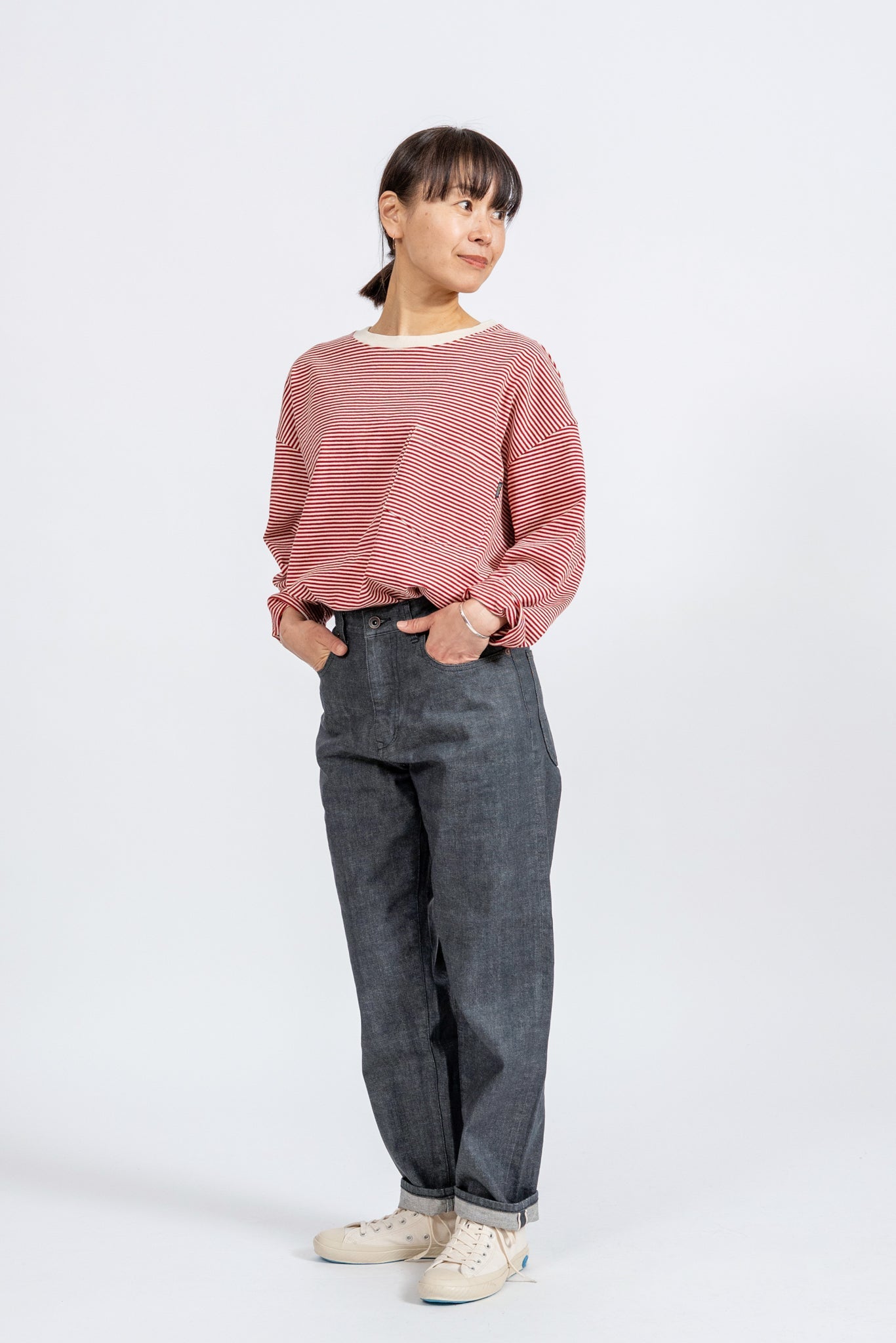 RIDE ON LOOSE DENIM - GRY