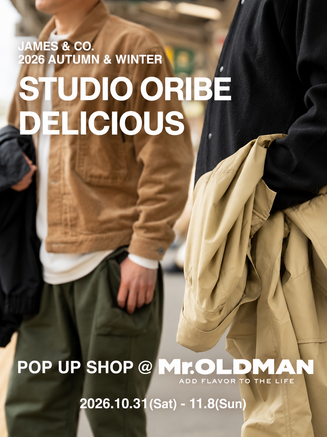 【10/31-11/8】群馬県前橋市のMr.OLDMANにてJAMES & CO. POP UPを開催します