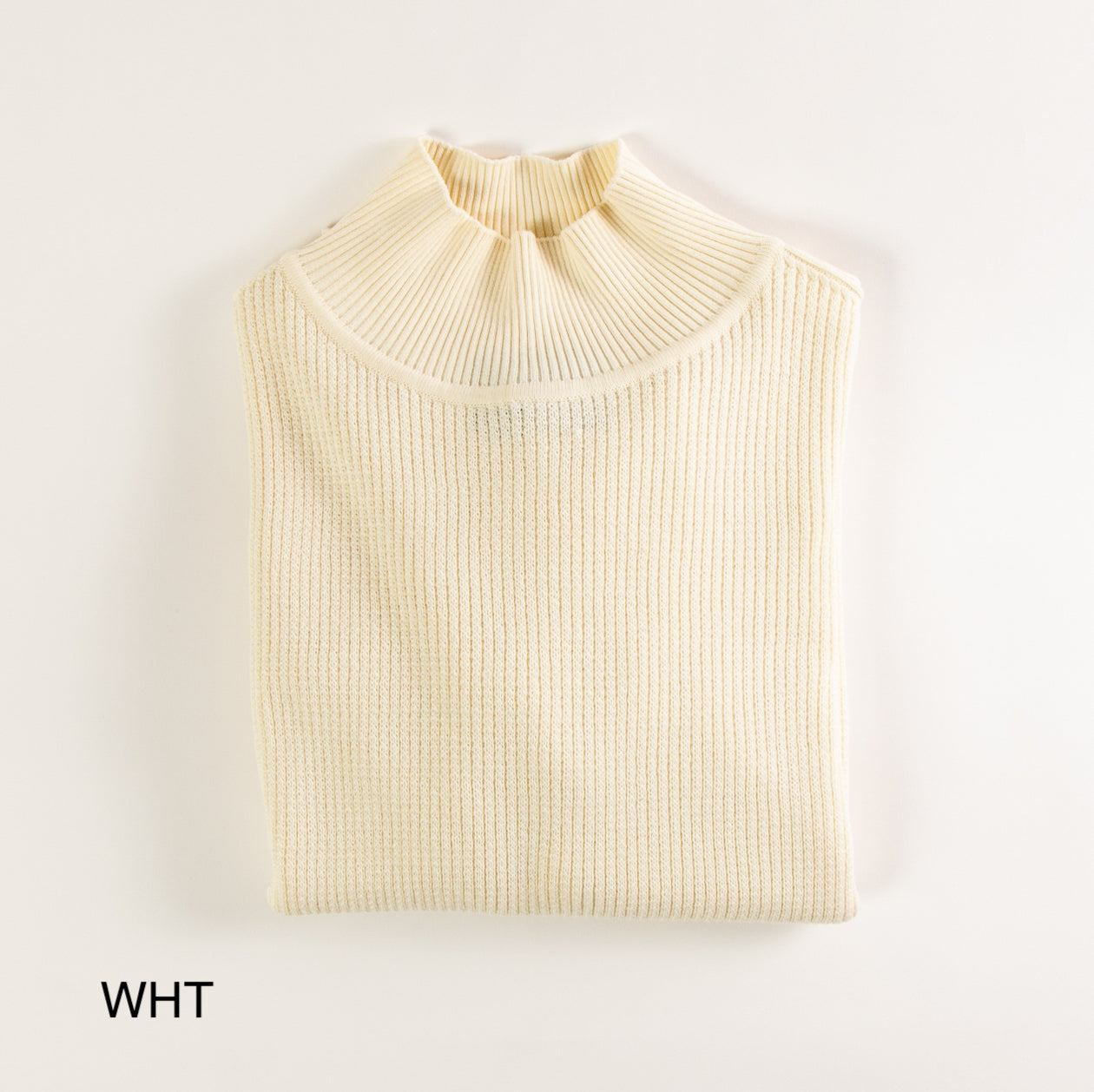 Cotton High-Necked Knit