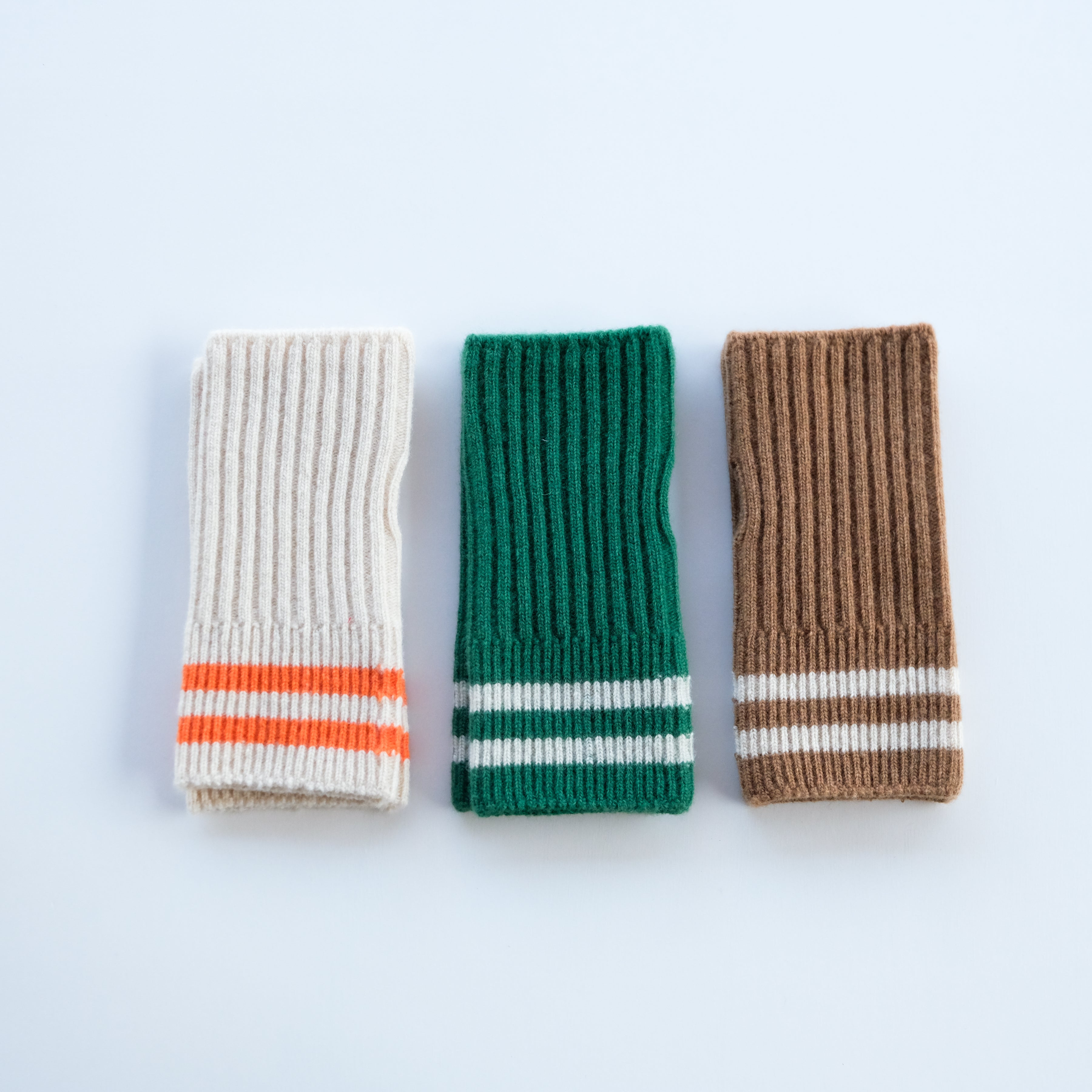 STRIPE SEAMLESS HAND WARMER