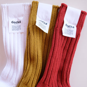 【decka】Cased Heavyweight Plain Socks