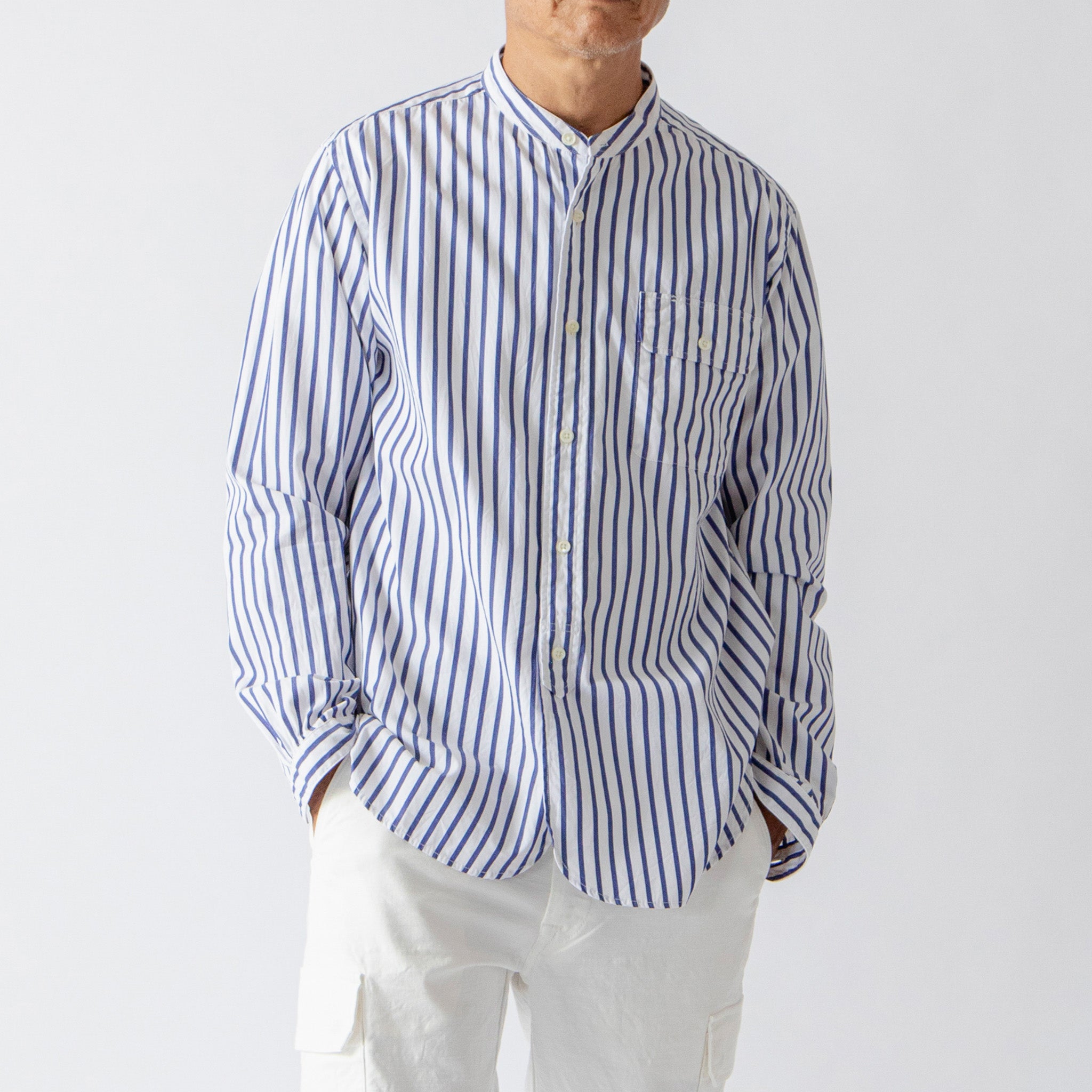 Band Collar Long Sleeve Shirt（バンドカラーロングスリーブシャツ）