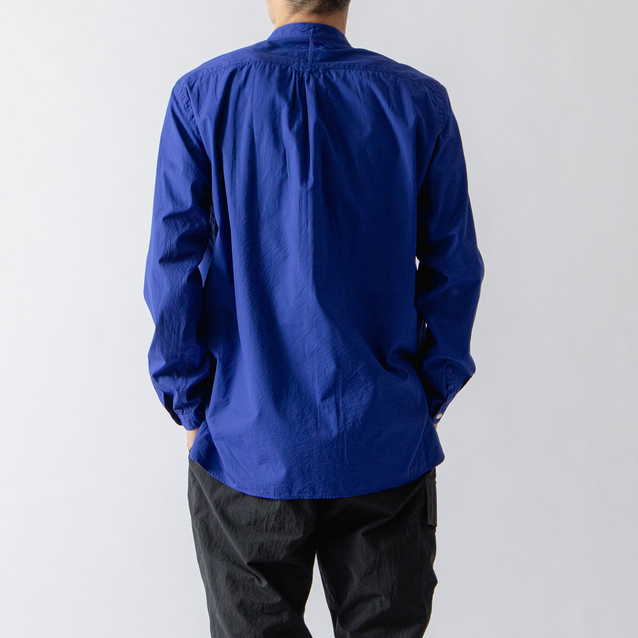 Band Collar Long Sleeve Shirt