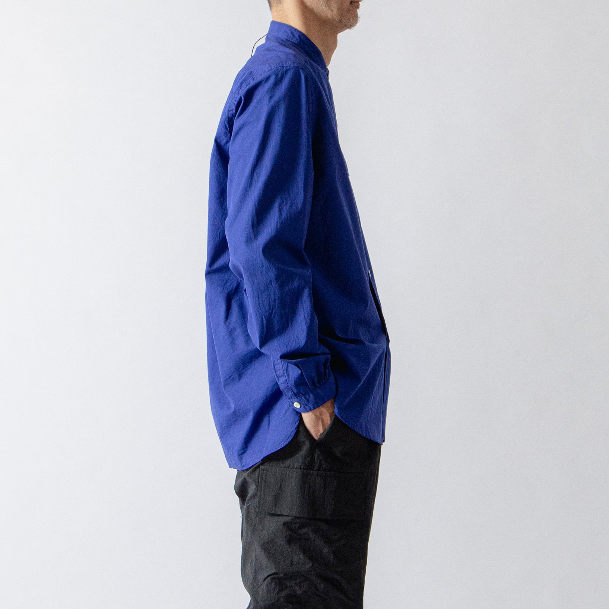 Band Collar Long Sleeve Shirt