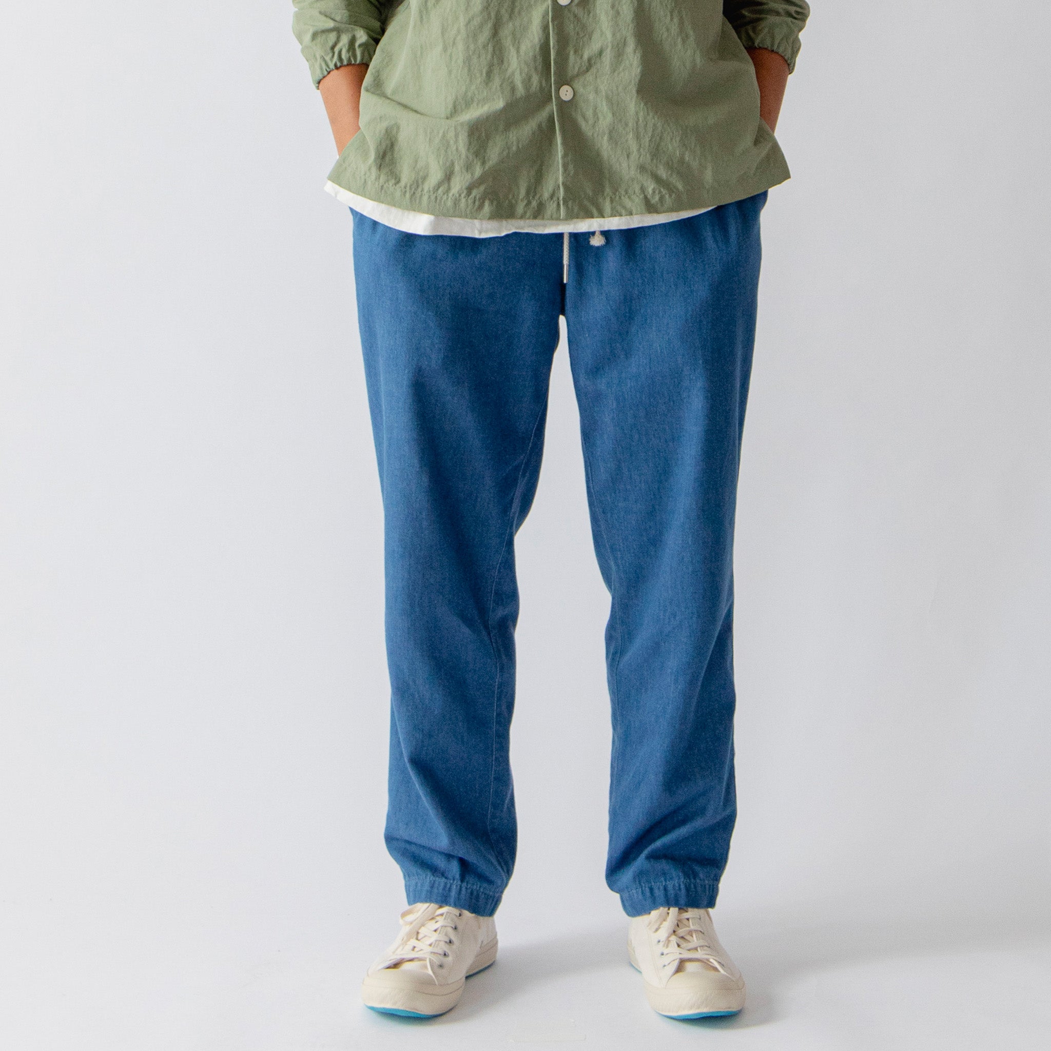 Light Denim Easy Pants