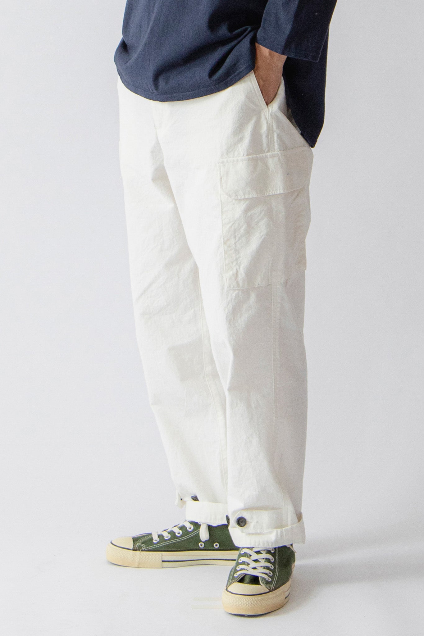 WIDE FRENCH CARGO PANTS -RIPSTOP-（ワイドフレンチカーゴパンツ-リップストップ-）