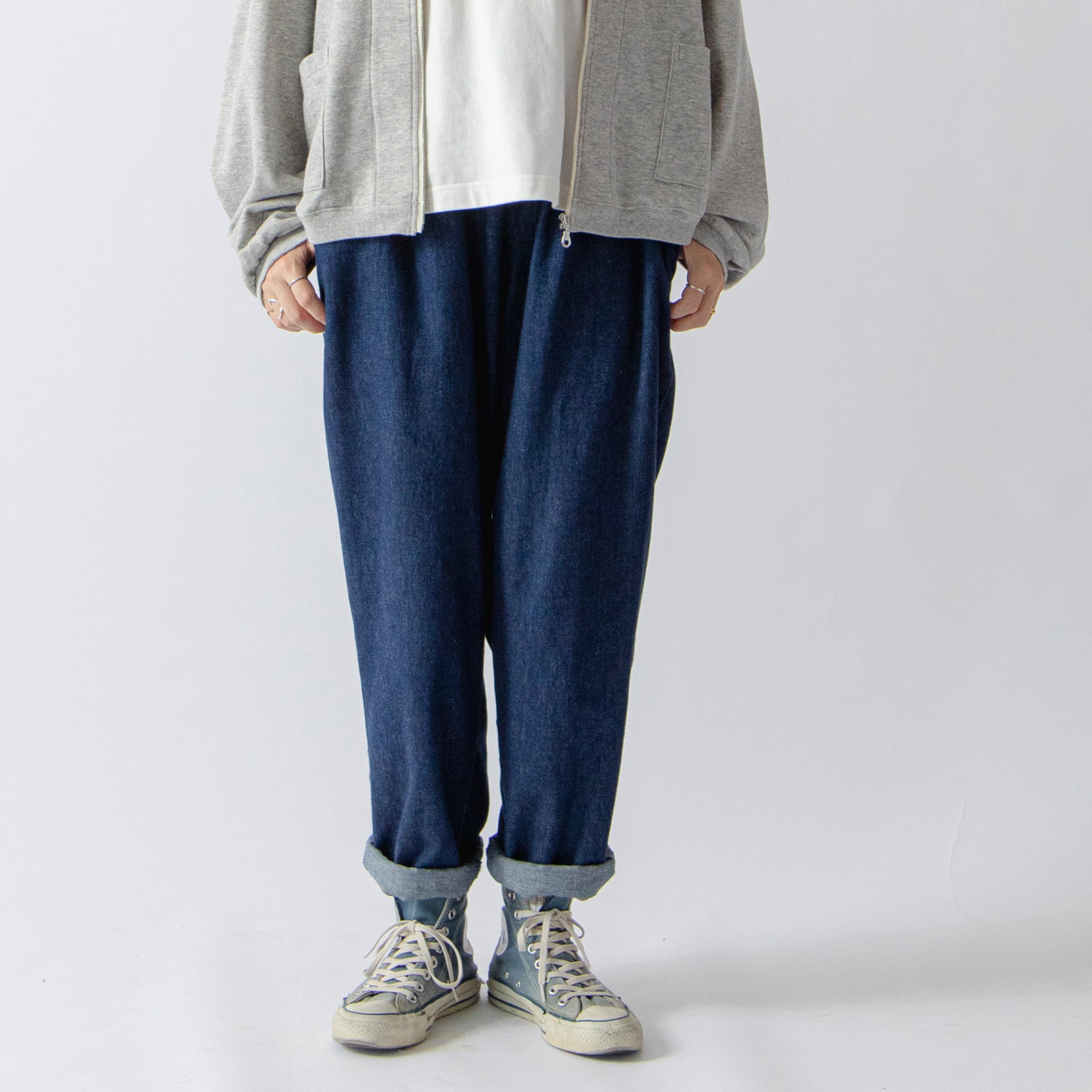 Light Denim Easy Pants