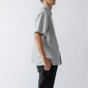 STRIPE Open Collar Shirt