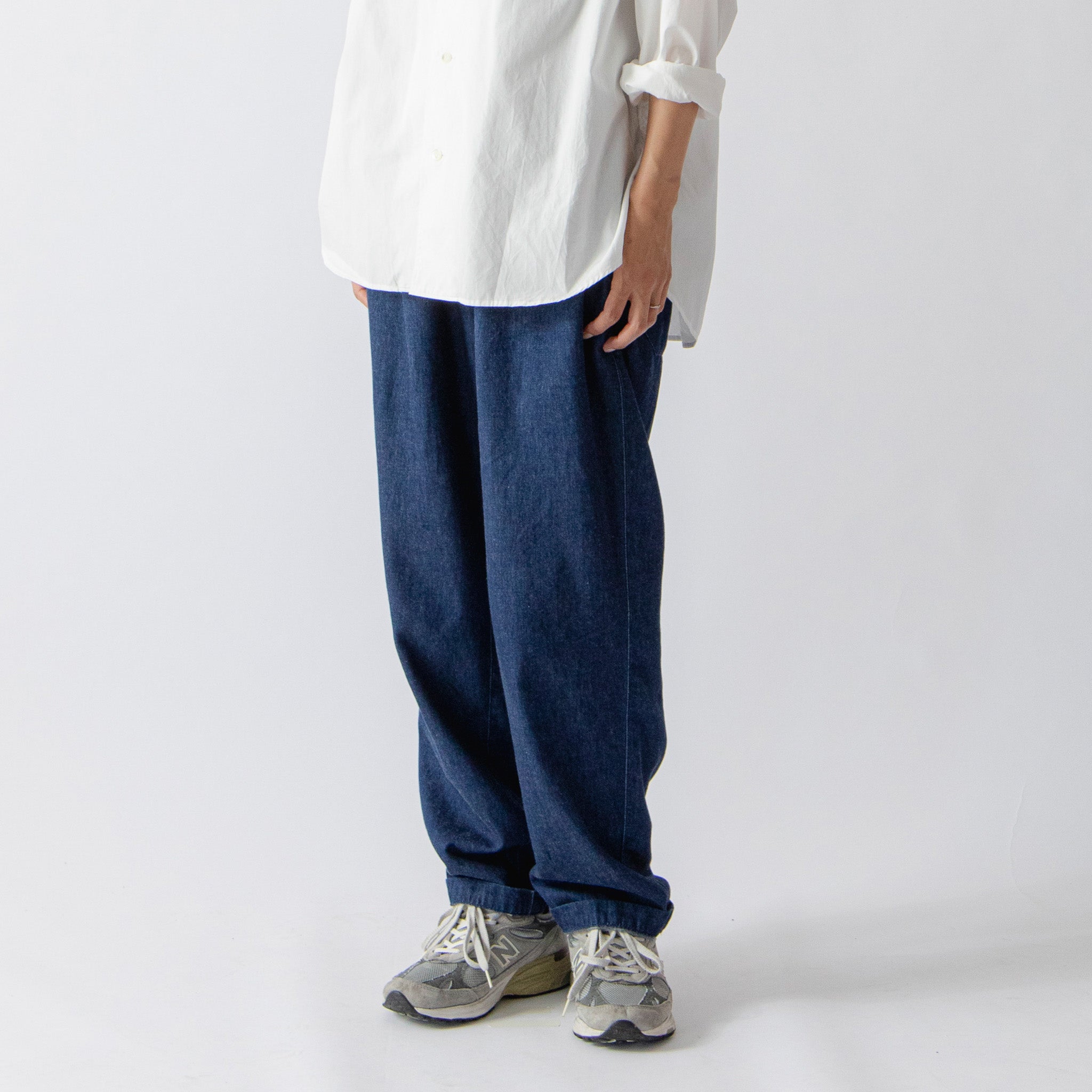 Light Denim Easy Pants