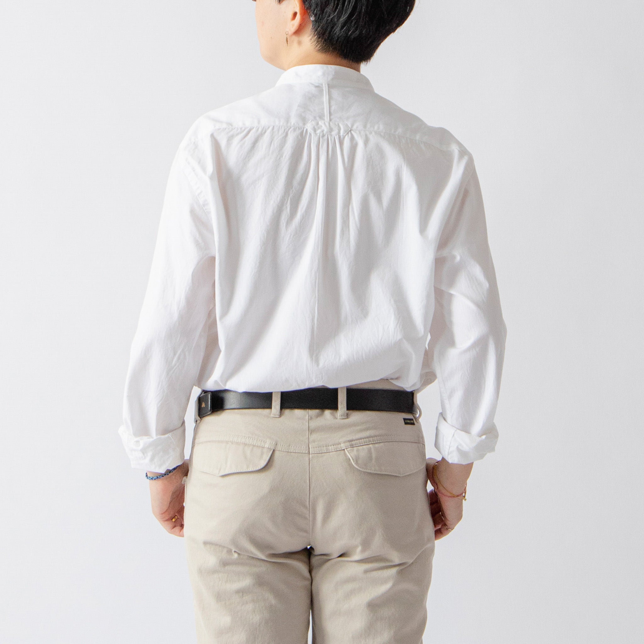 Band Collar Long Sleeve Shirt