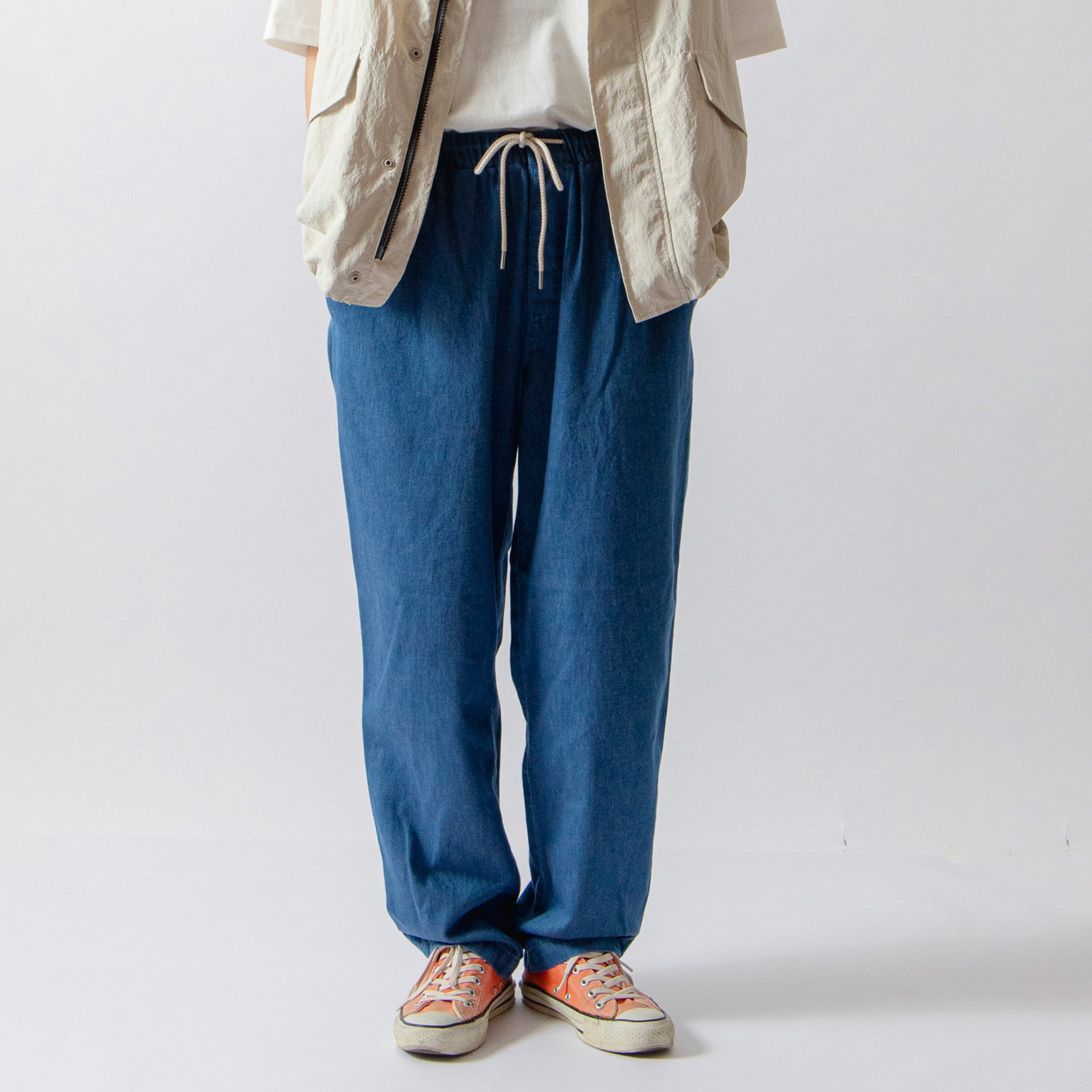 Light Denim Easy Pants