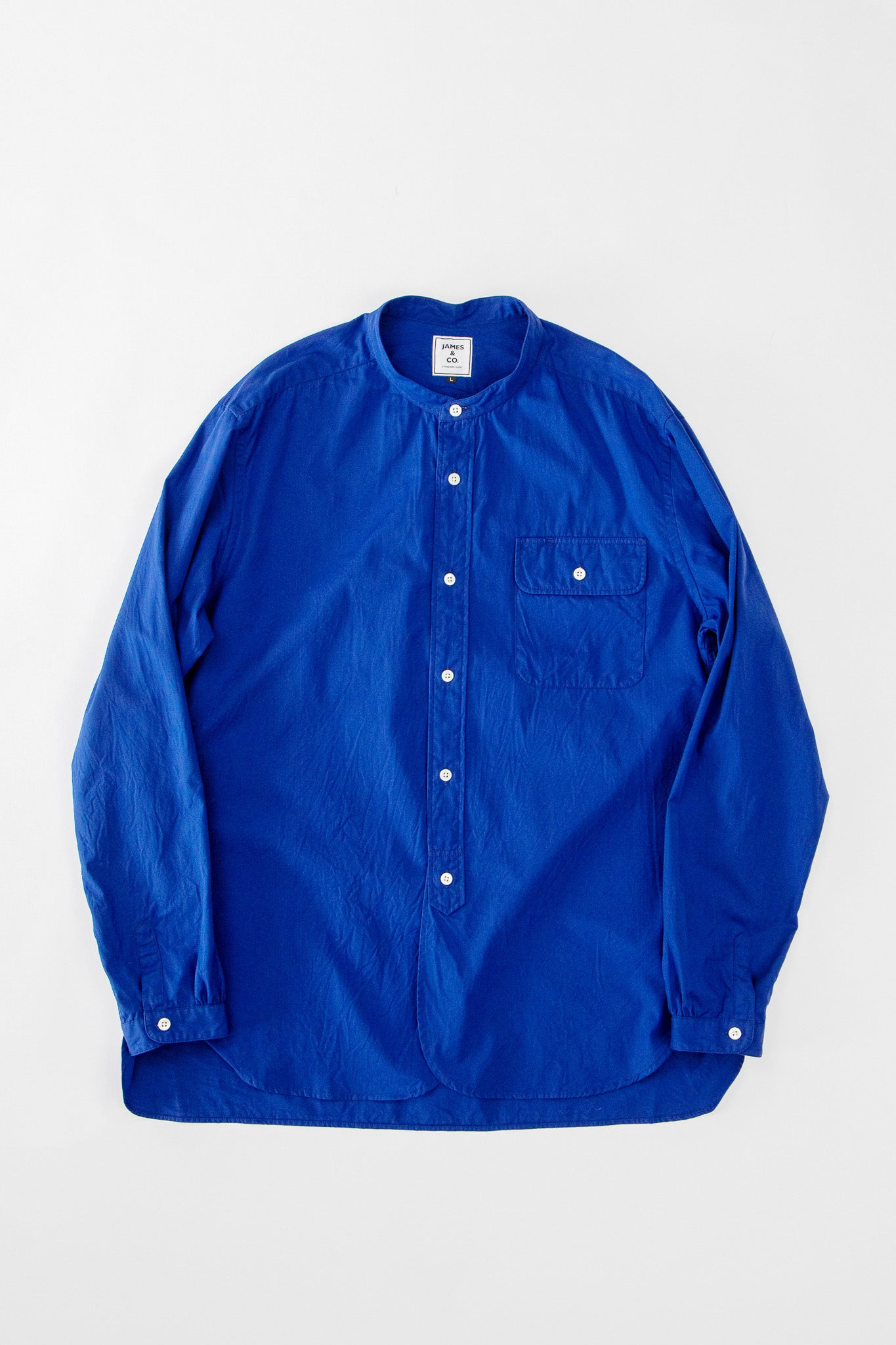 Band Collar Long Sleeve Shirt（バンドカラーロングスリーブシャツ）