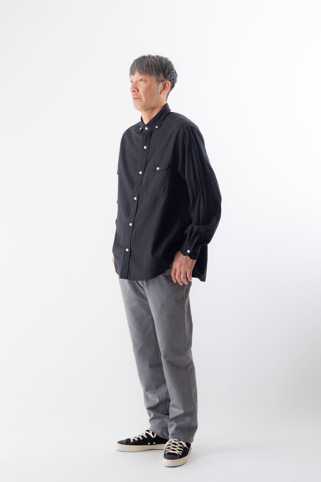 ［STUDIO ORIBE］L POCKET PANTS／5（L?）／黒 L-POCKET PANTS｜STUDIO ORIBE（スタジオオリベ）