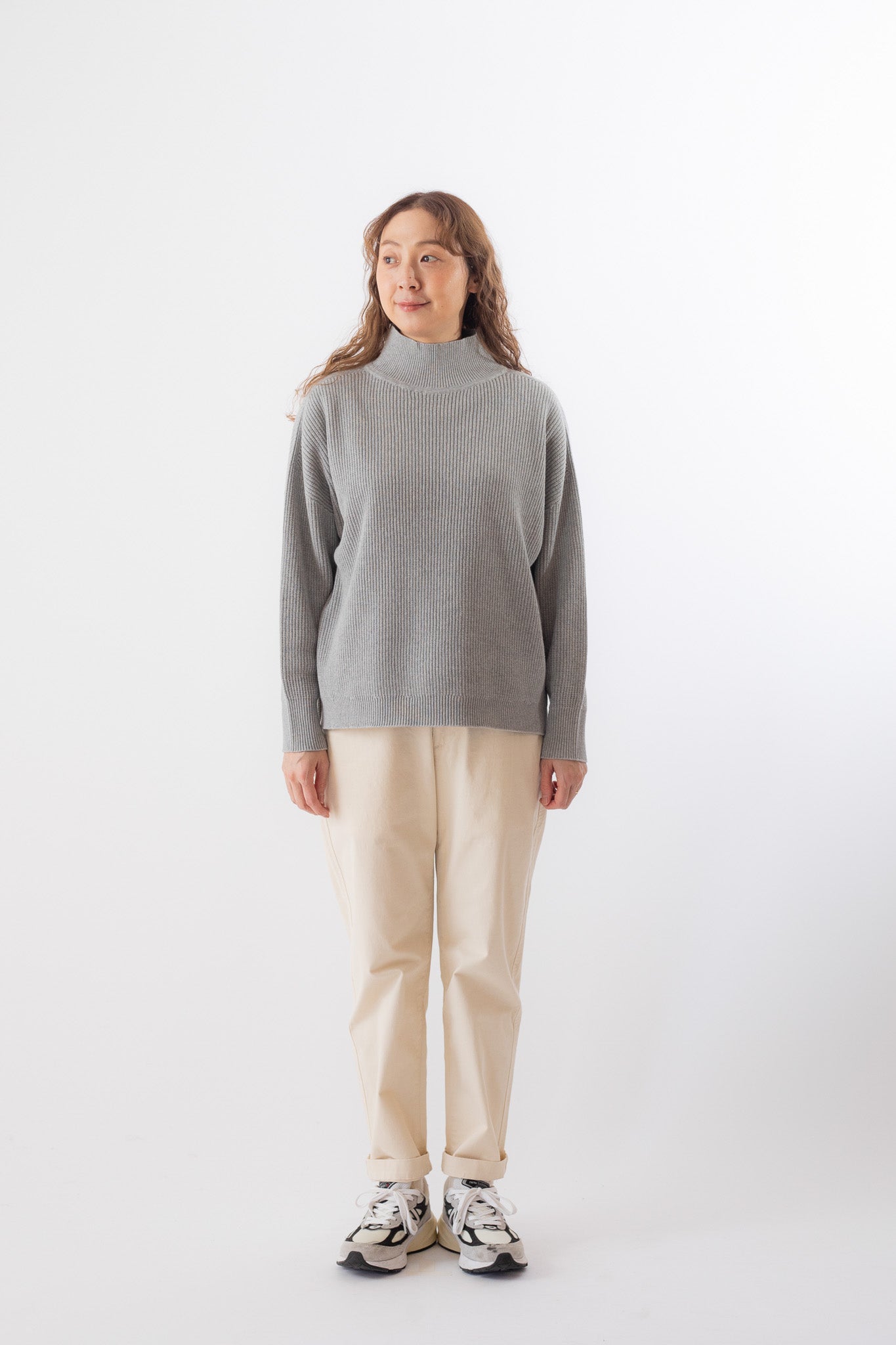 Cotton High-Necked Knit（Ladies）