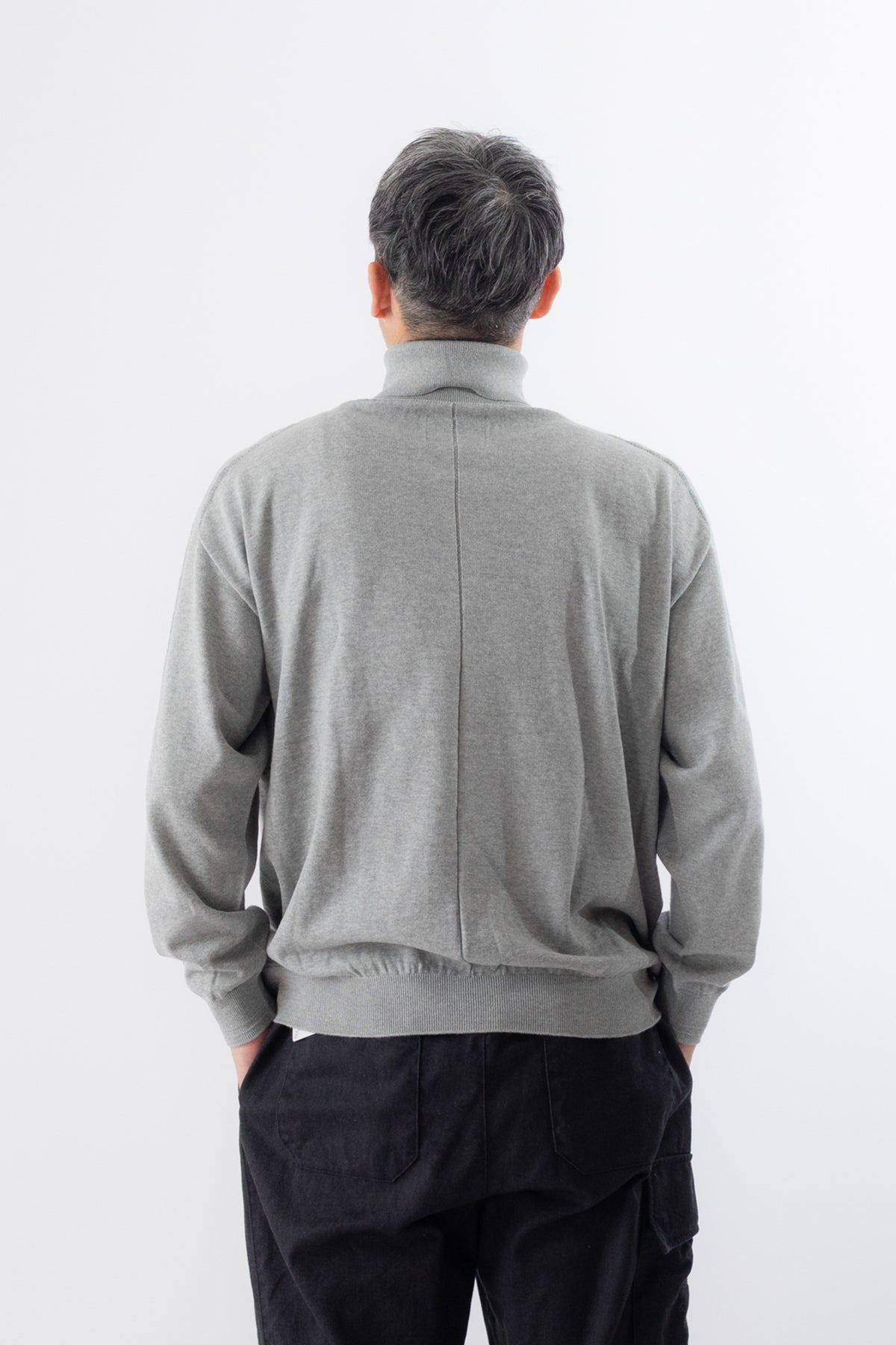 Cotton Turtleneck knit -L.GRY