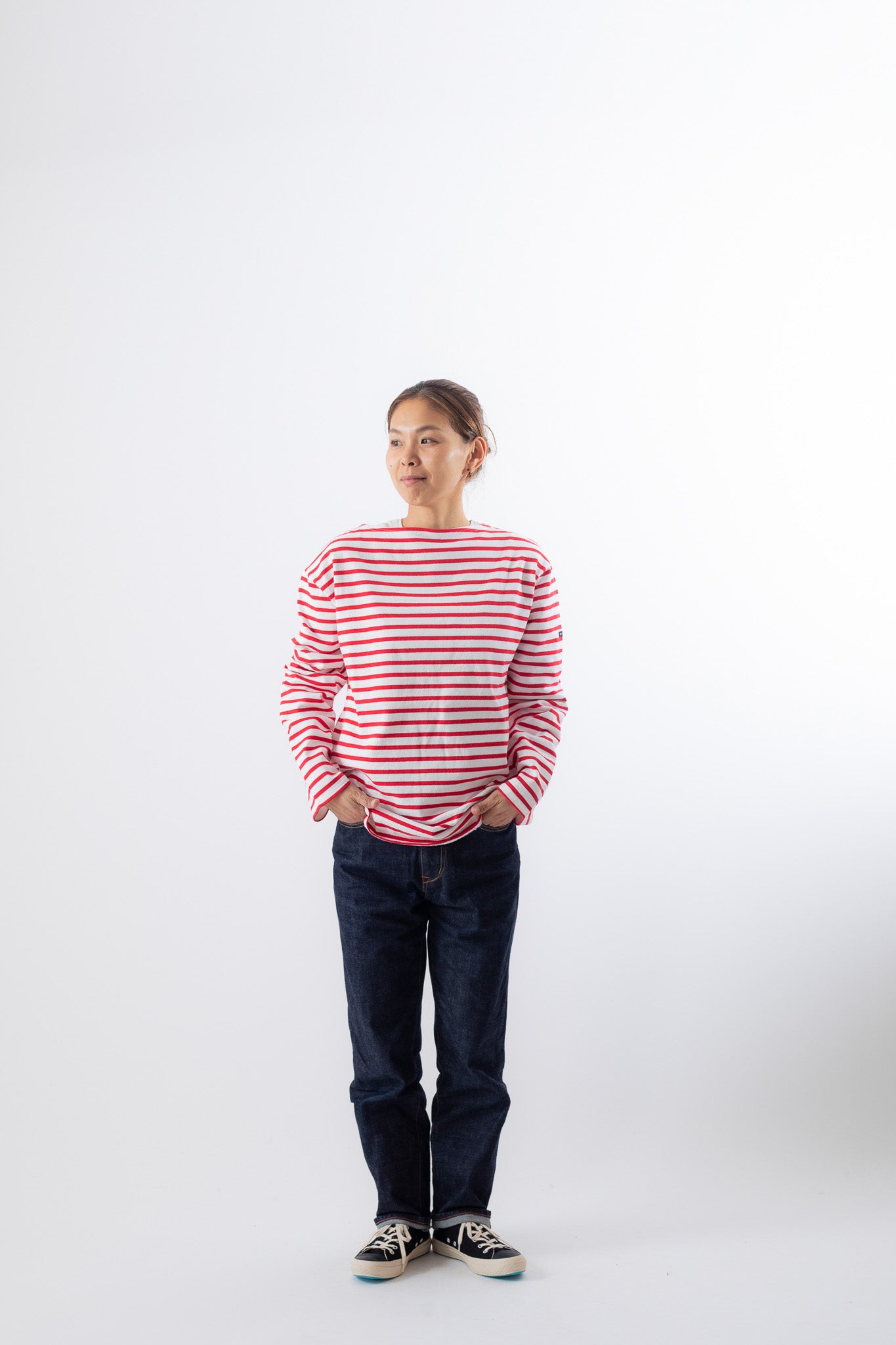 NEIGE/TULIPE　（ホワイト/レッド）T6着用