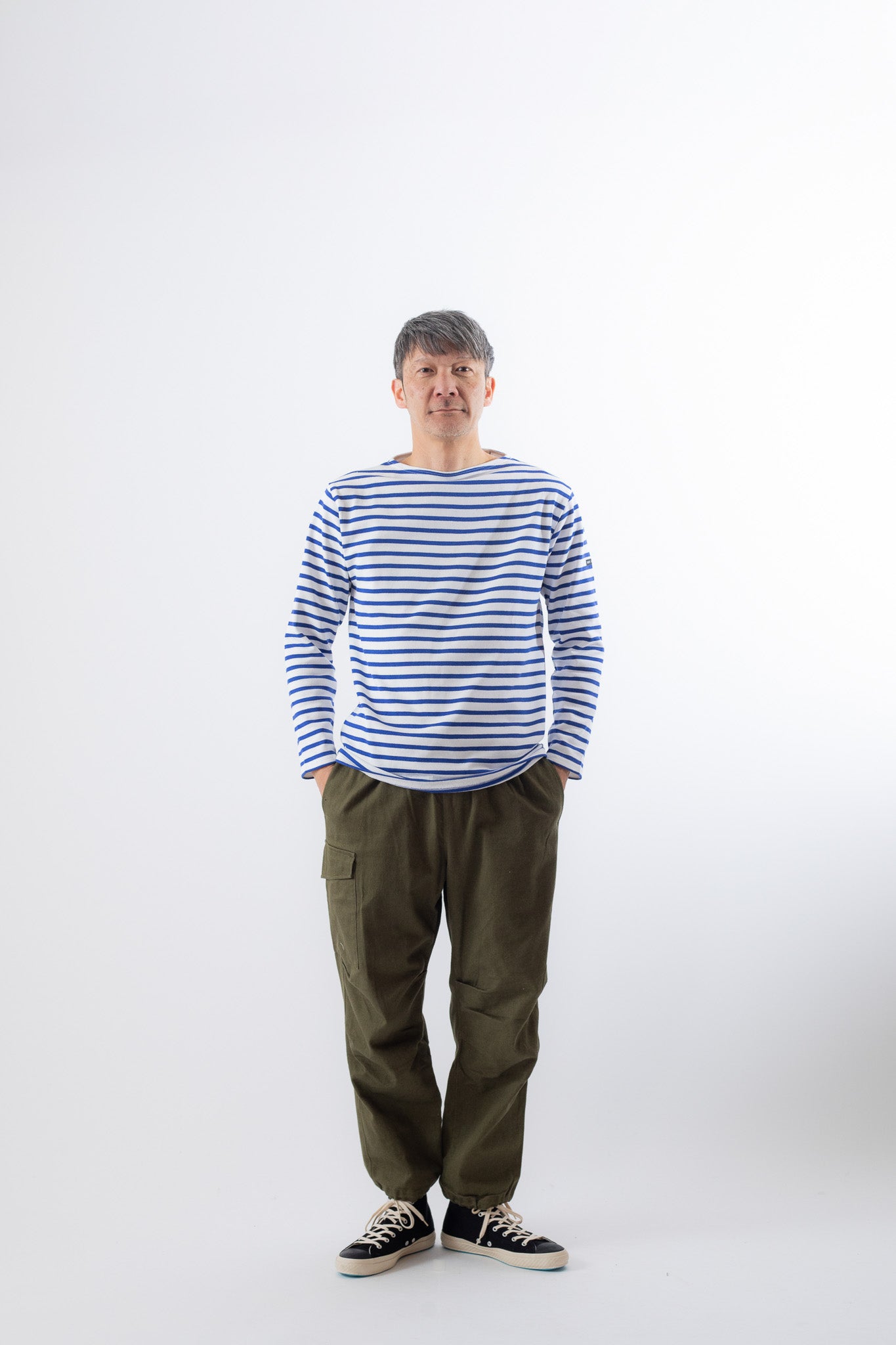 NEIGE/GITANE　（ホワイト/コバルトブルー）T4着用