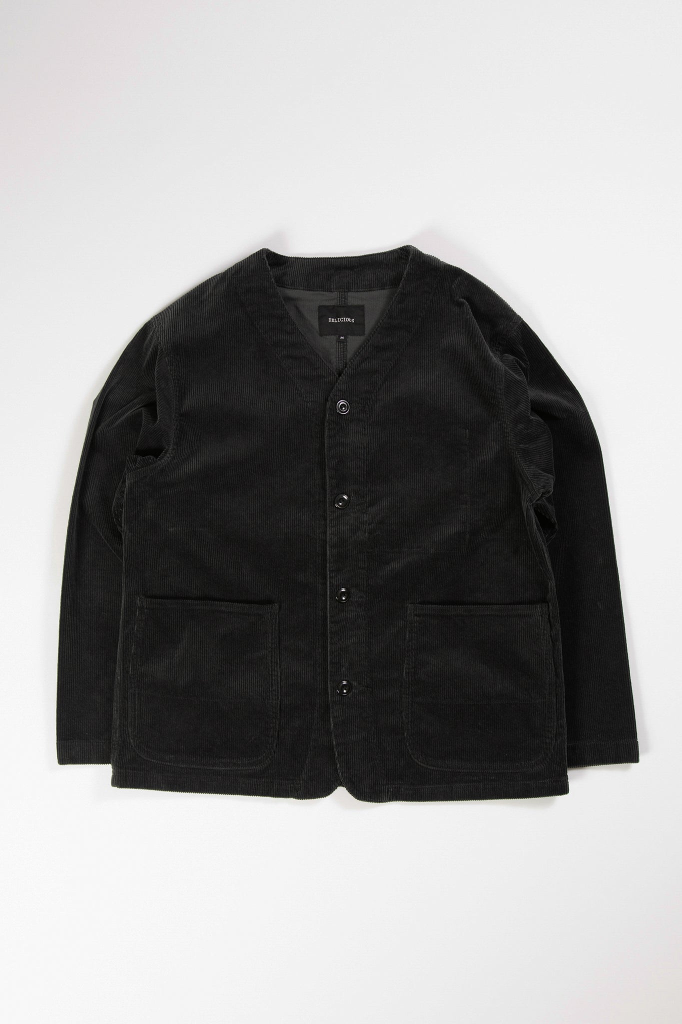 Corduroy Collarless Jacket｜DELICIOUS（デリシャス）