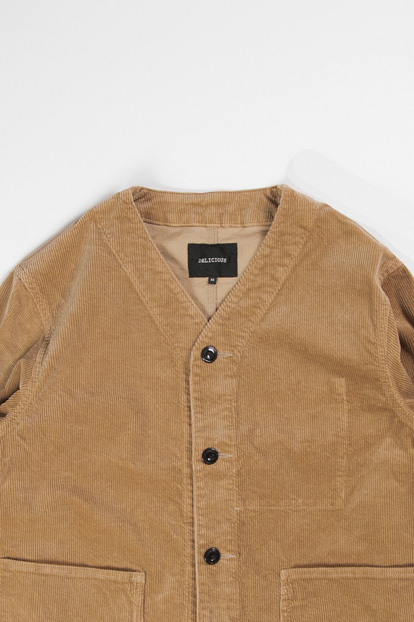 Corduroy Collarless Jacket