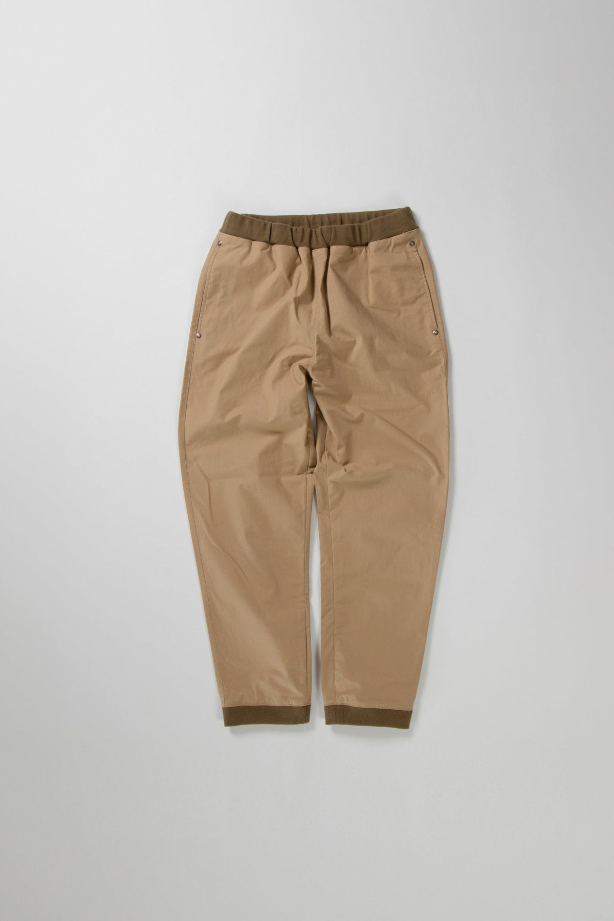 RIB PANTS - BEG