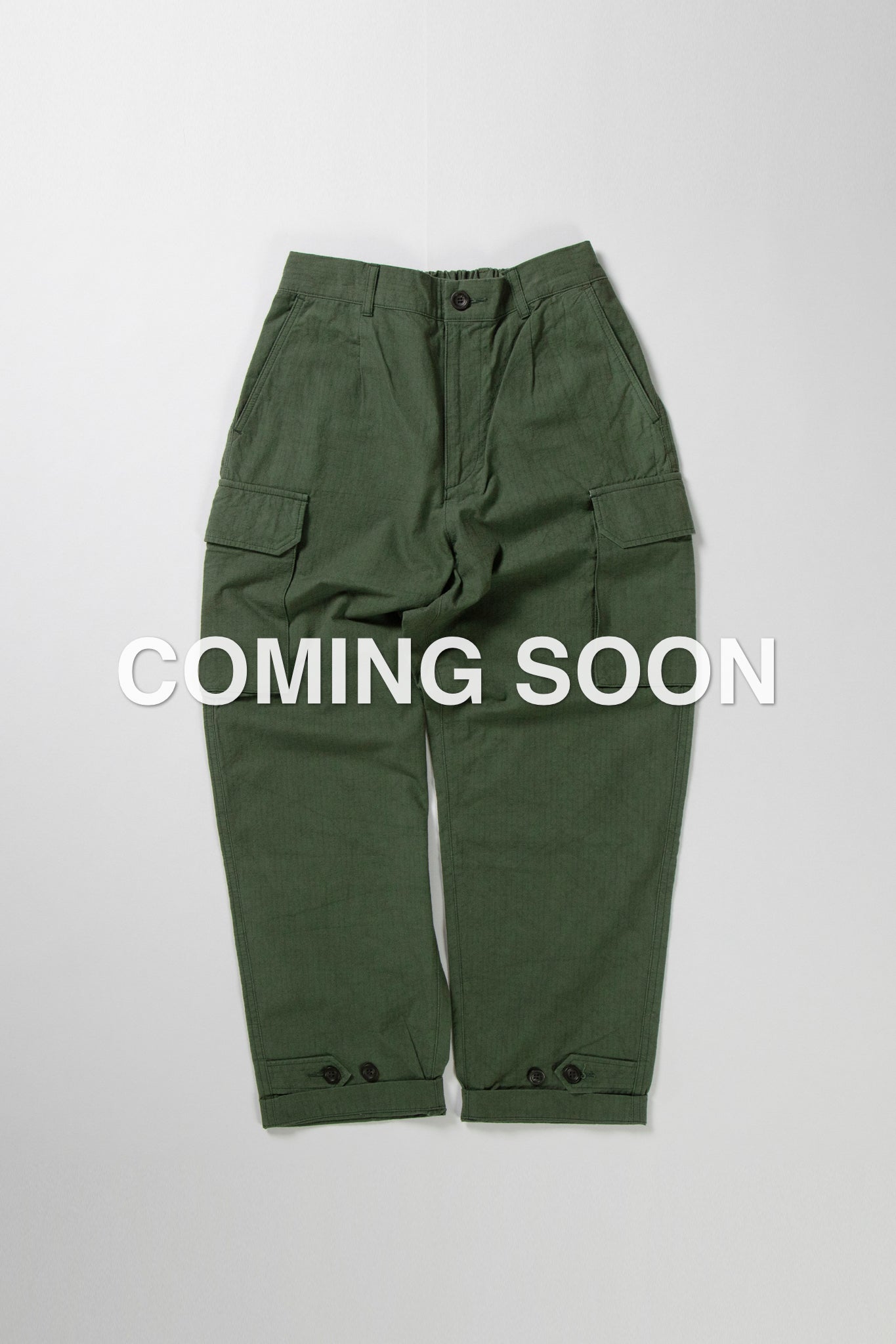 WIDE FRENCH CARGO PANTS -RIPSTOP-