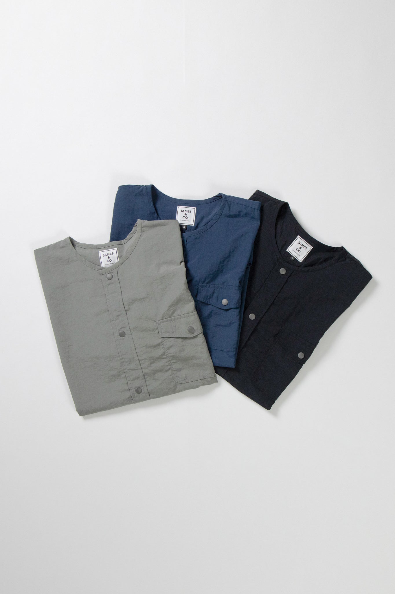 No-Collar S/S Shirt | JAMES & CO. STANDARD SHIRT | JAMES & CO.鎌倉