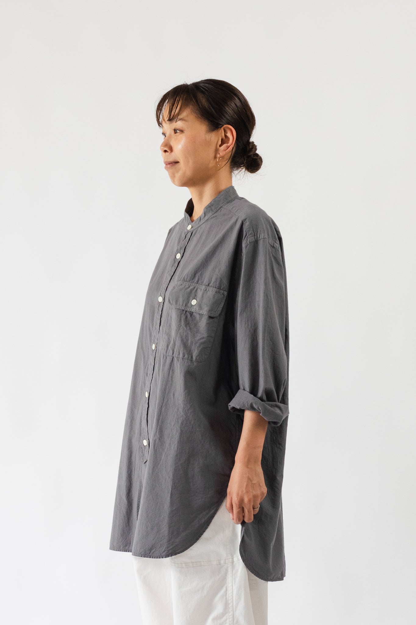 Band Collar Long Shirt | JAMES & CO. STANDARD SHIRT | JAMES & CO.鎌倉
