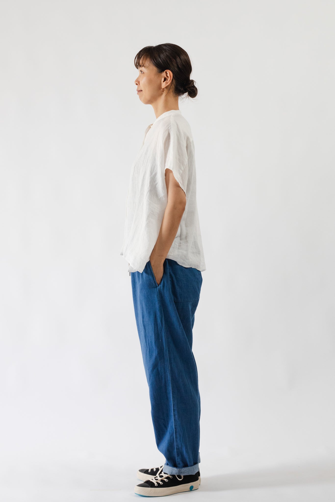 Light Denim Easy Pants