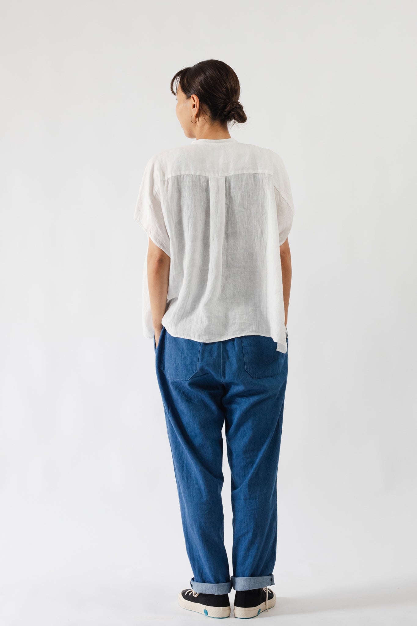 Light Denim Easy Pants