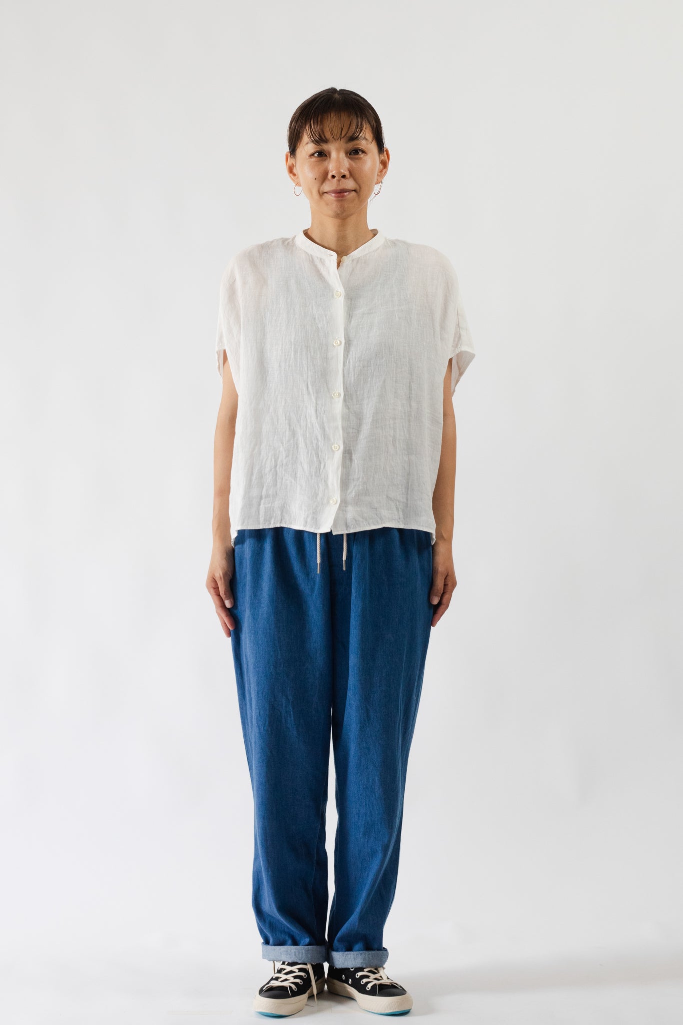 Light Denim Easy Pants