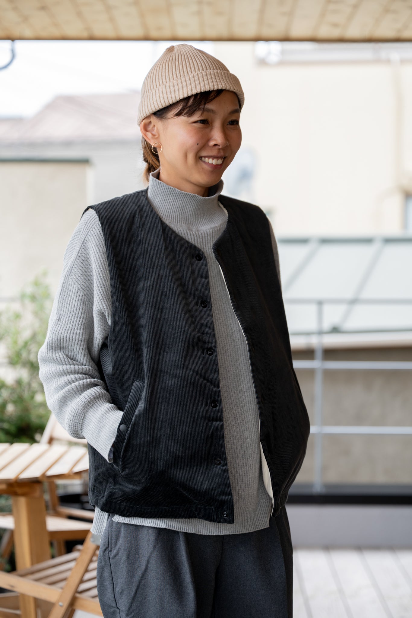 PADDED Corduroy Vest｜DELICIOUS（デリシャス）