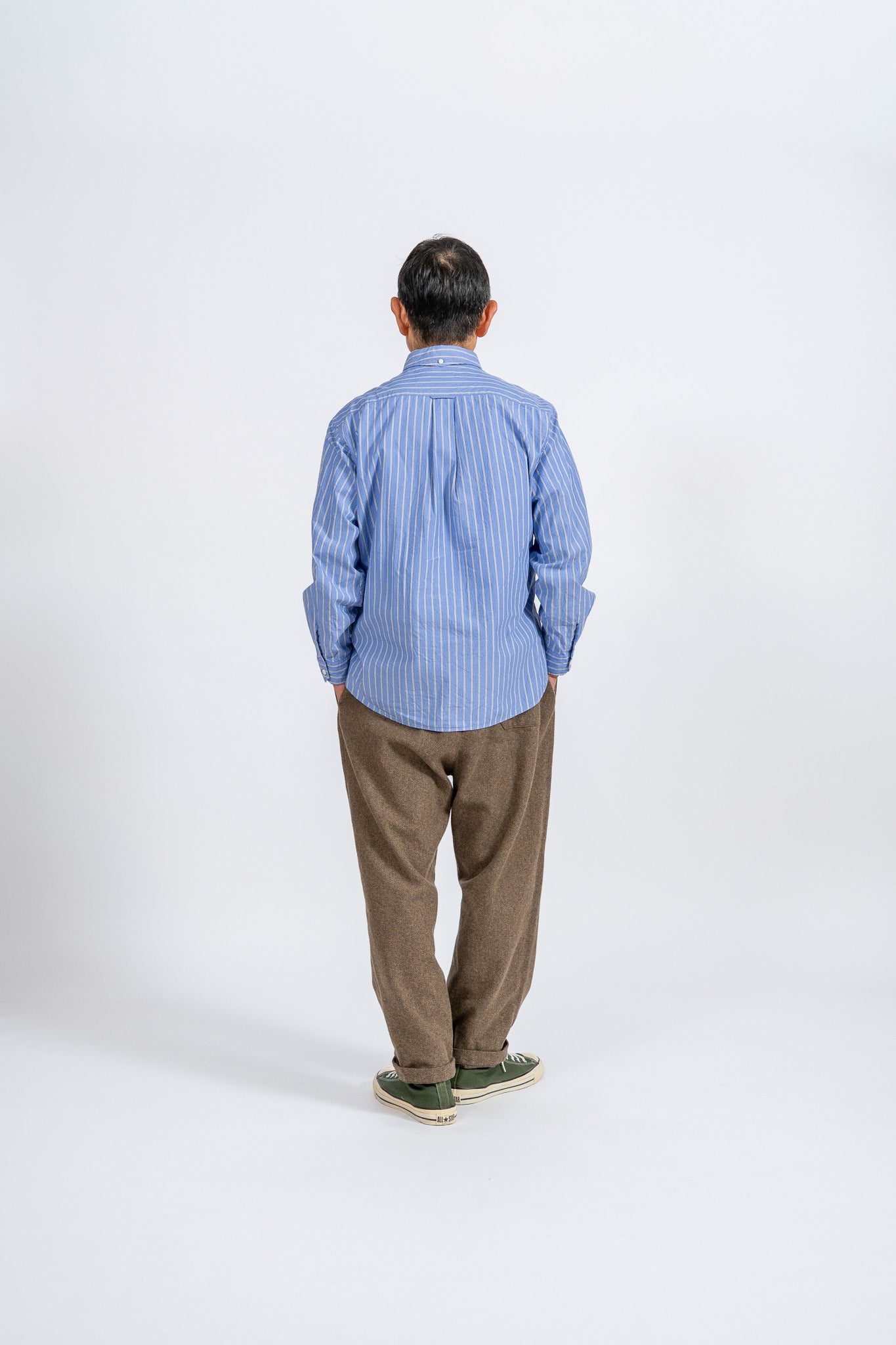 Cotton Tweed Easy Pants - BRN