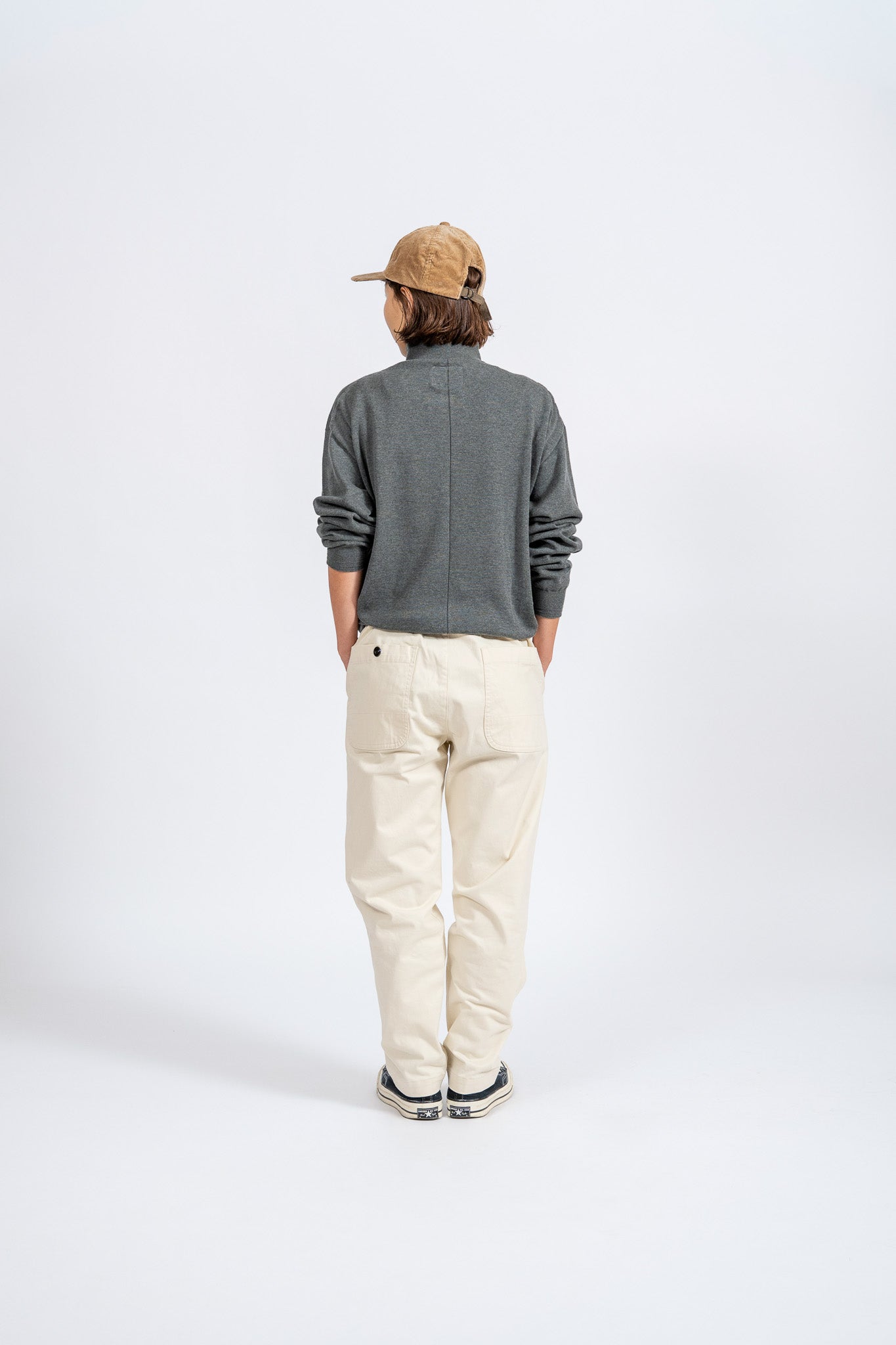 Cotton Turtleneck knit - D.GRY