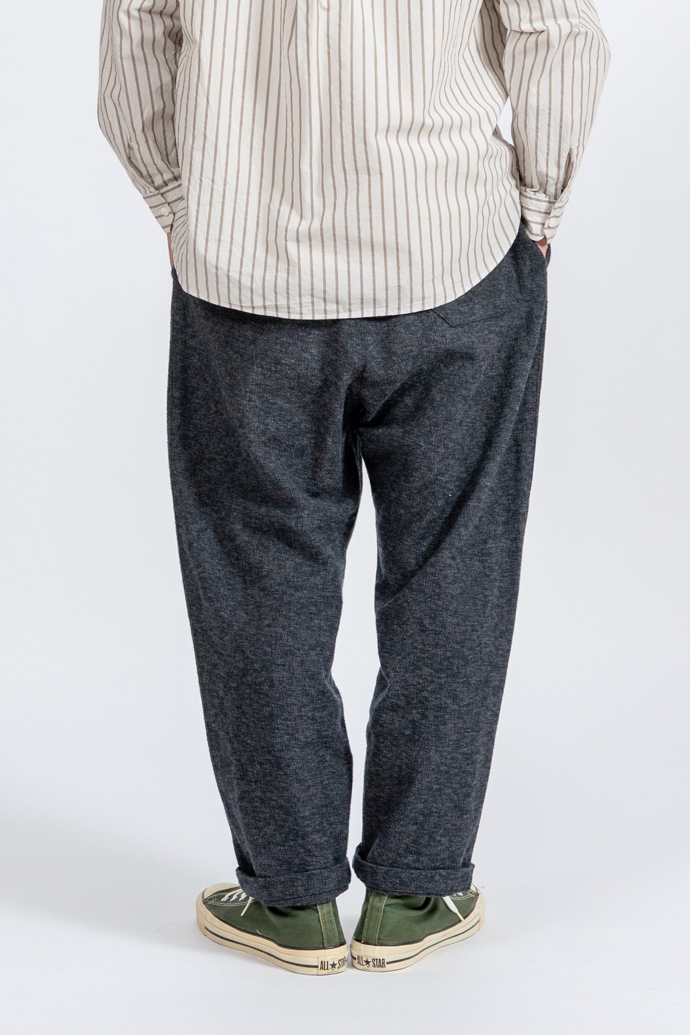 Cotton Tweed Easy Pants - CHR