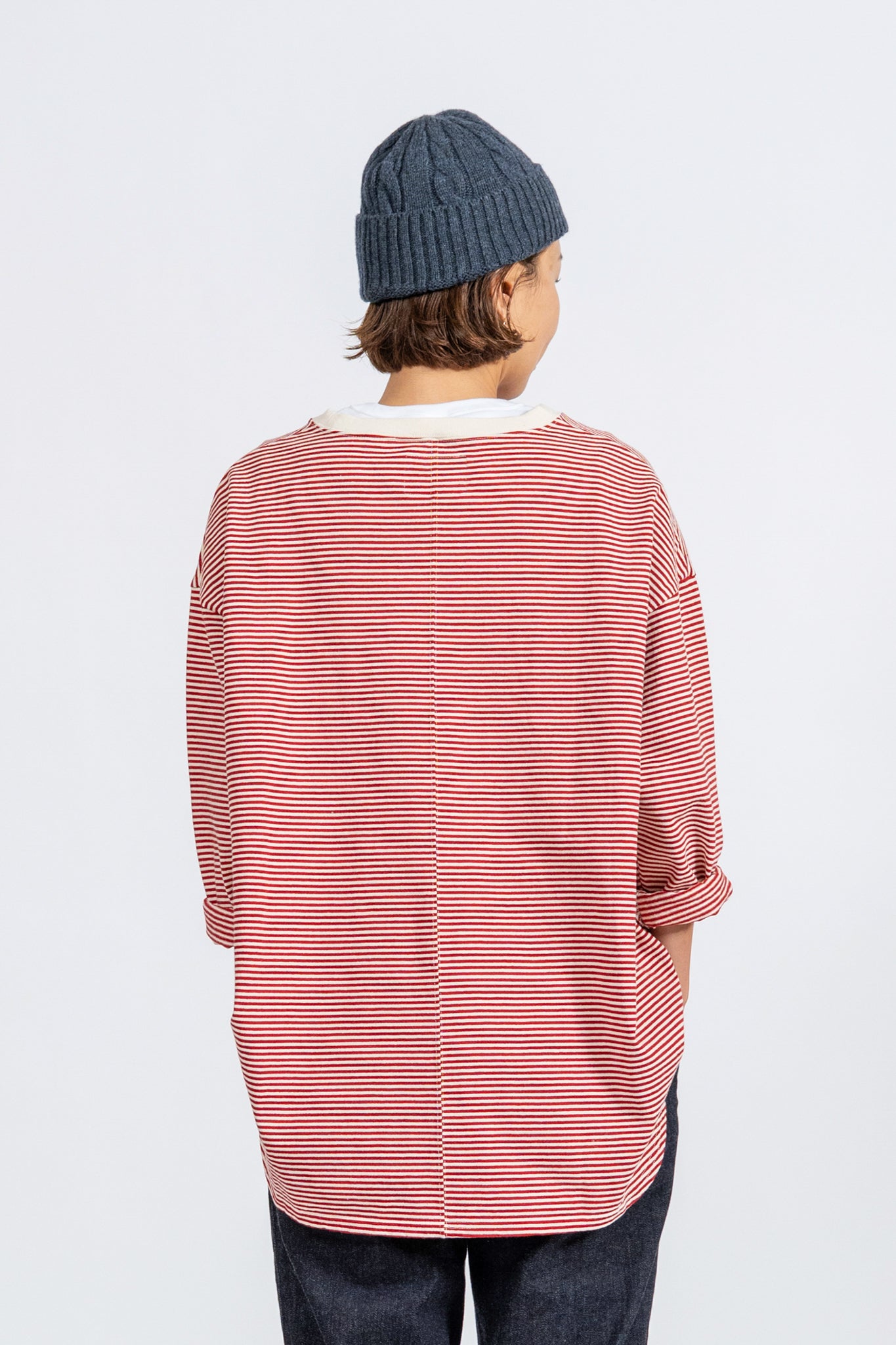 NORA Border Middle Sleeve - RED