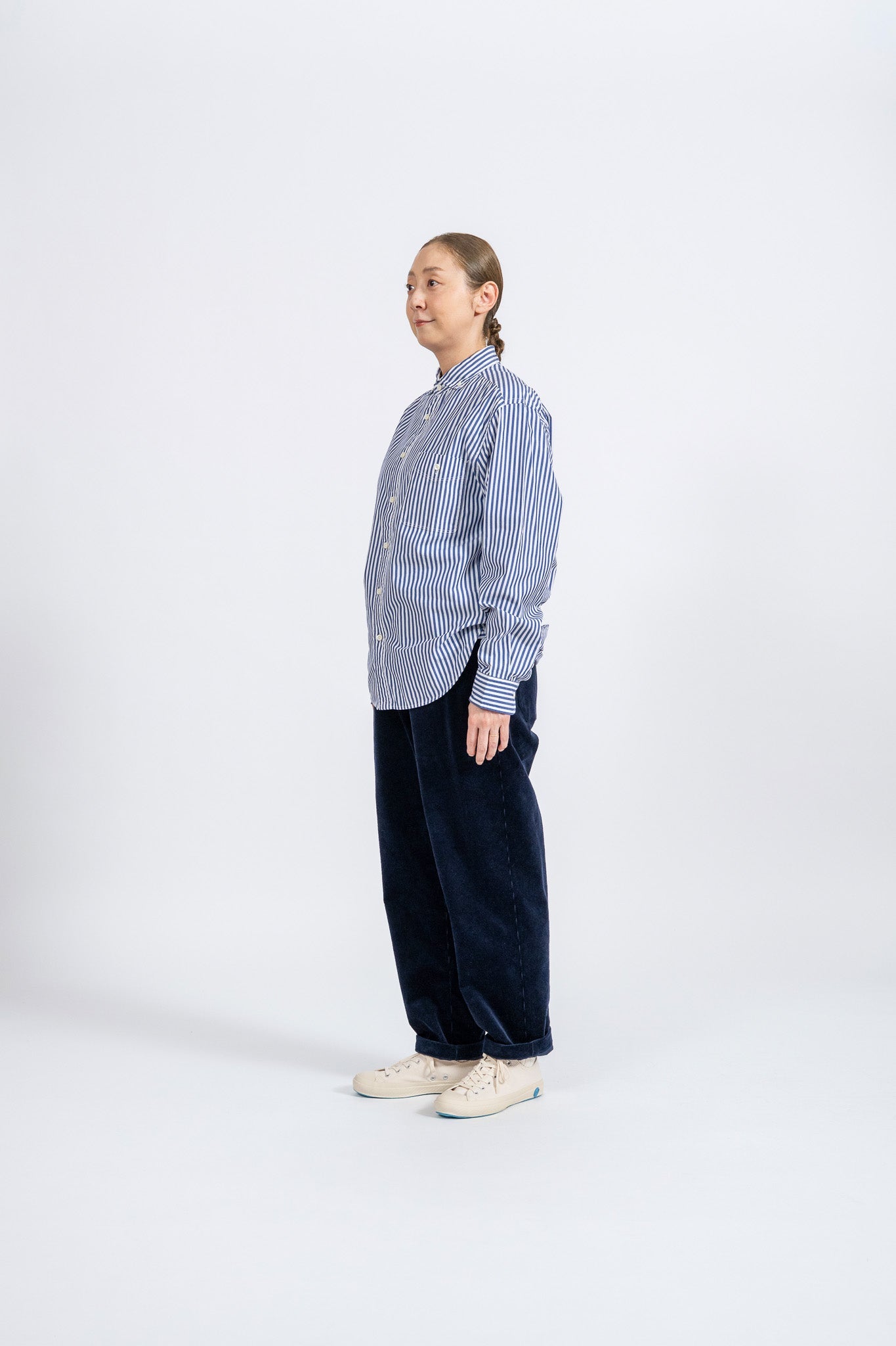 Corduroy Easy Pants - NVY