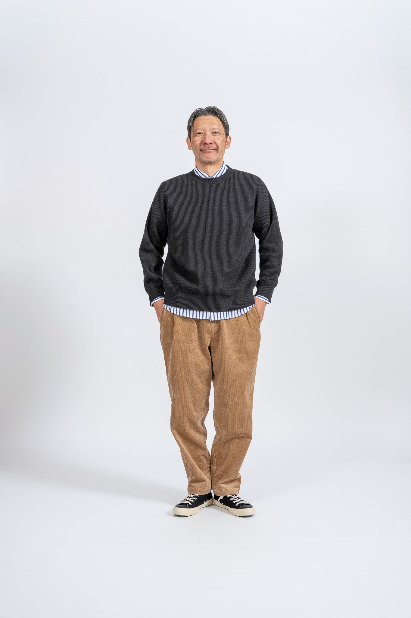 Cotton Rib Crew knit - CHR