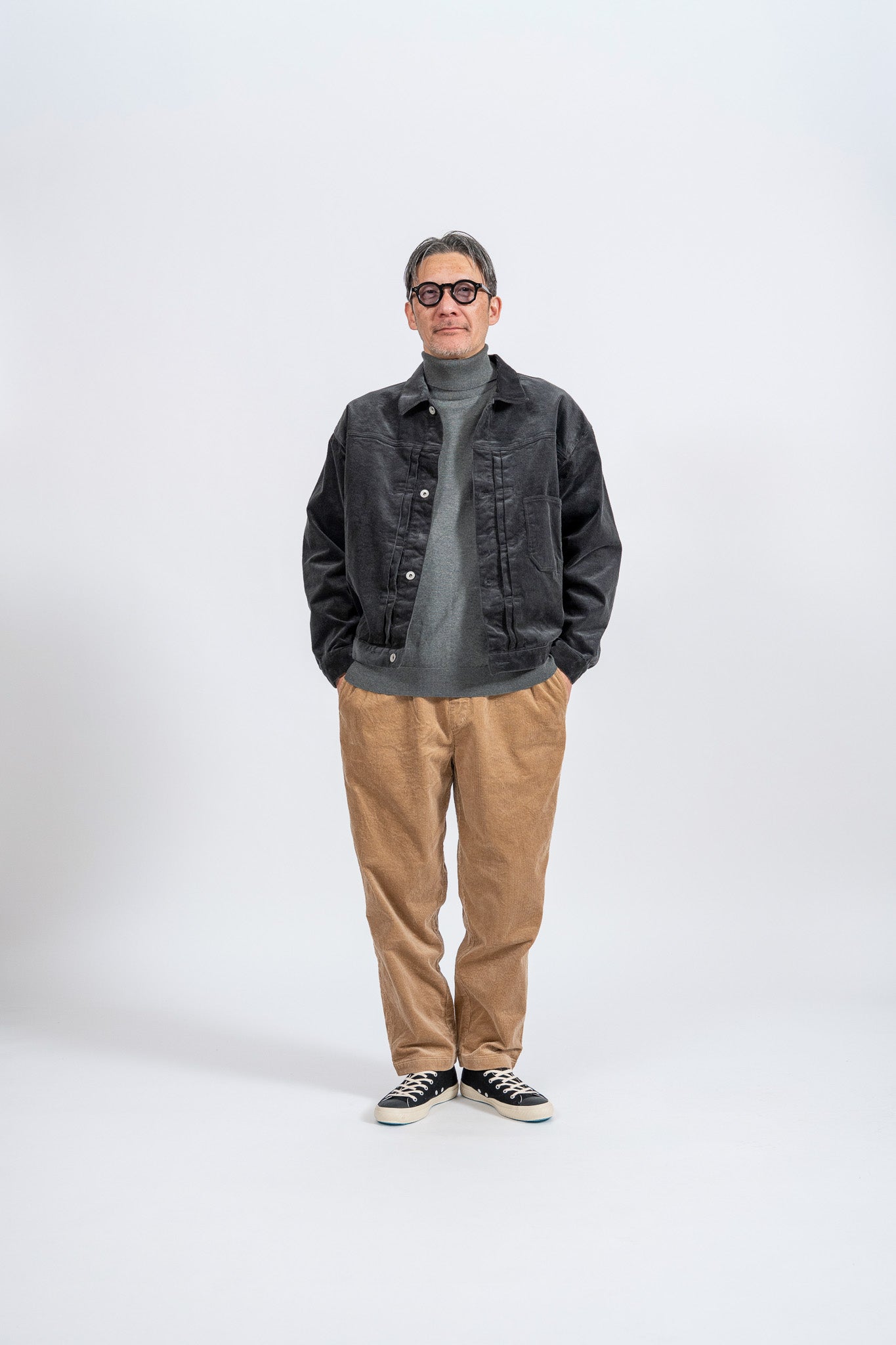 Corduroy 1st Jacket - BLK