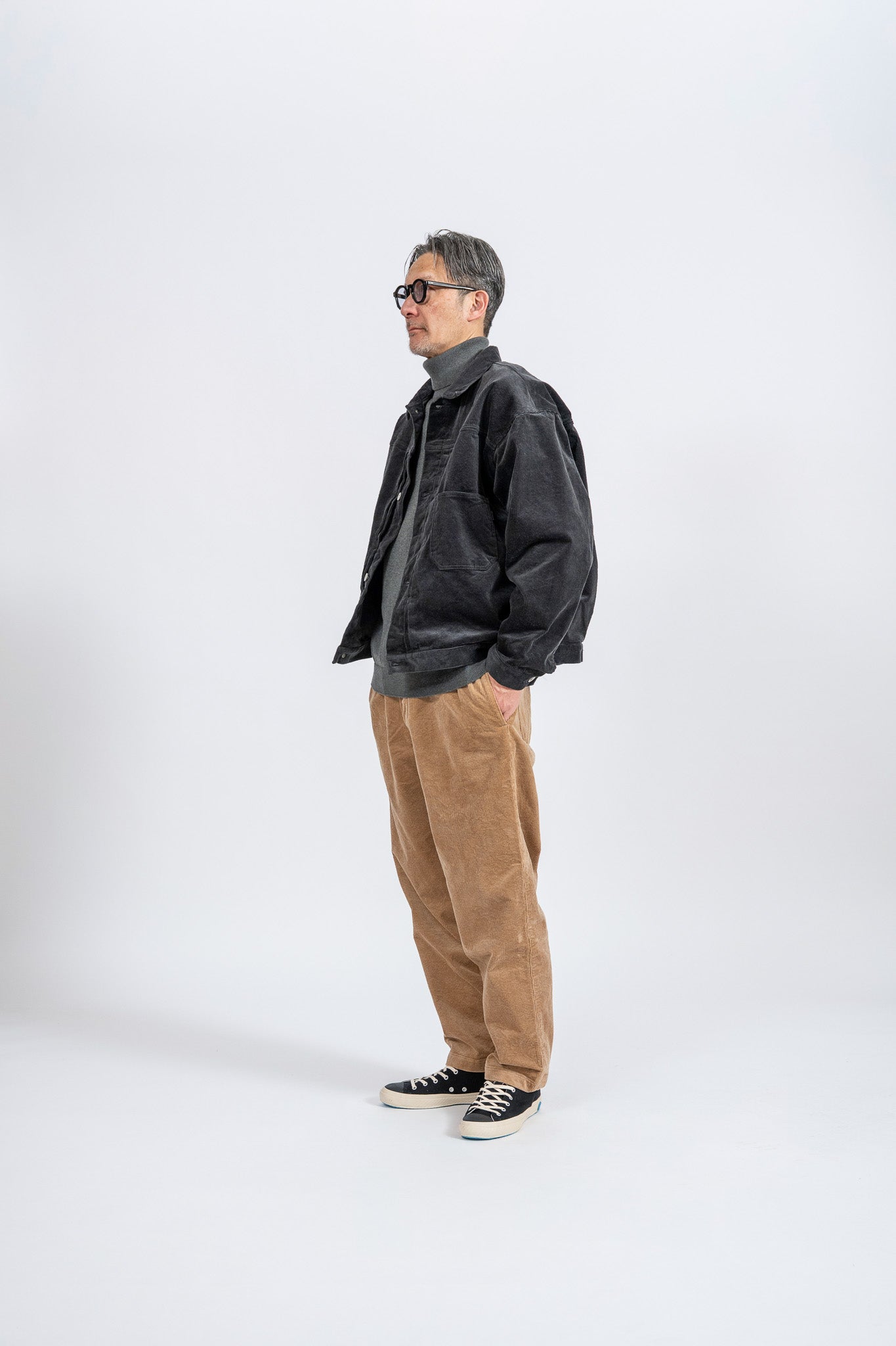 Corduroy 1st Jacket - BLK