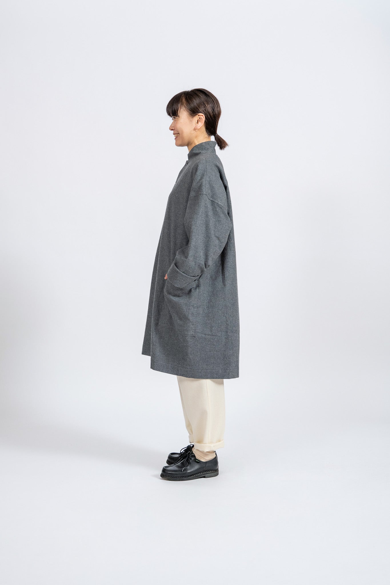 French Shop Coat -Viyella - GRY