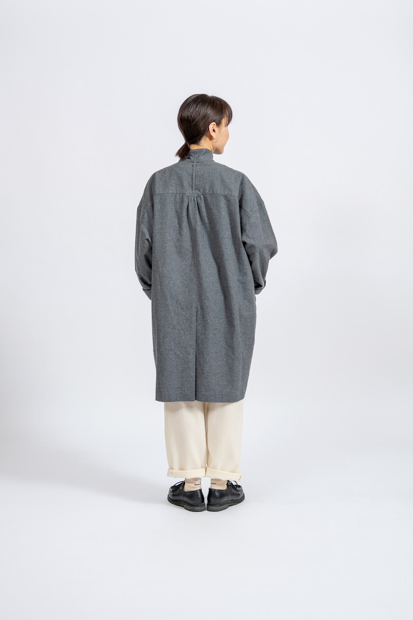 French Shop Coat -Viyella - GRY