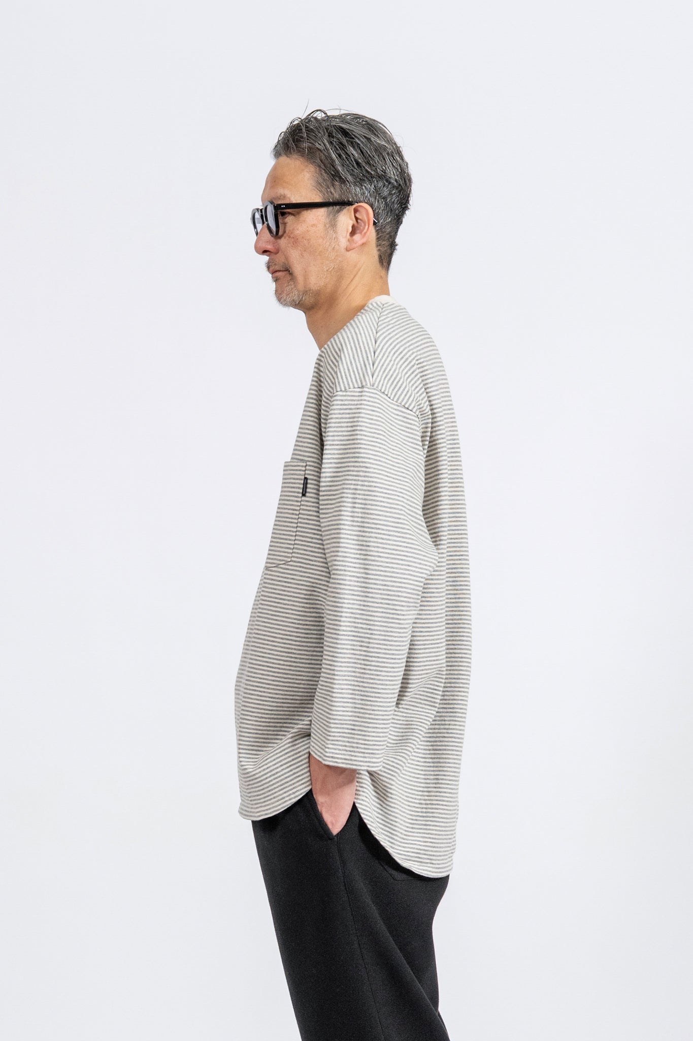 NORA Border Middle Sleeve - GRY