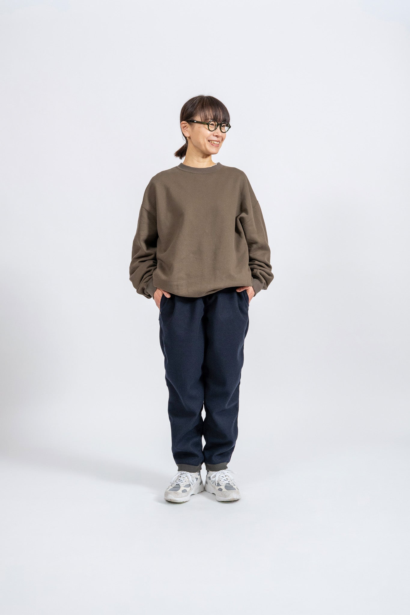 RIB PANTS -FW model - NVY