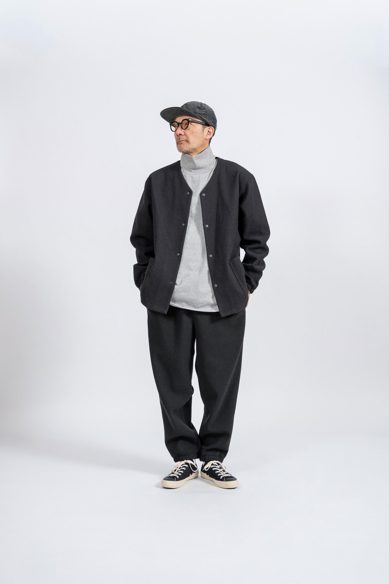 Melton Cardigan - BLK