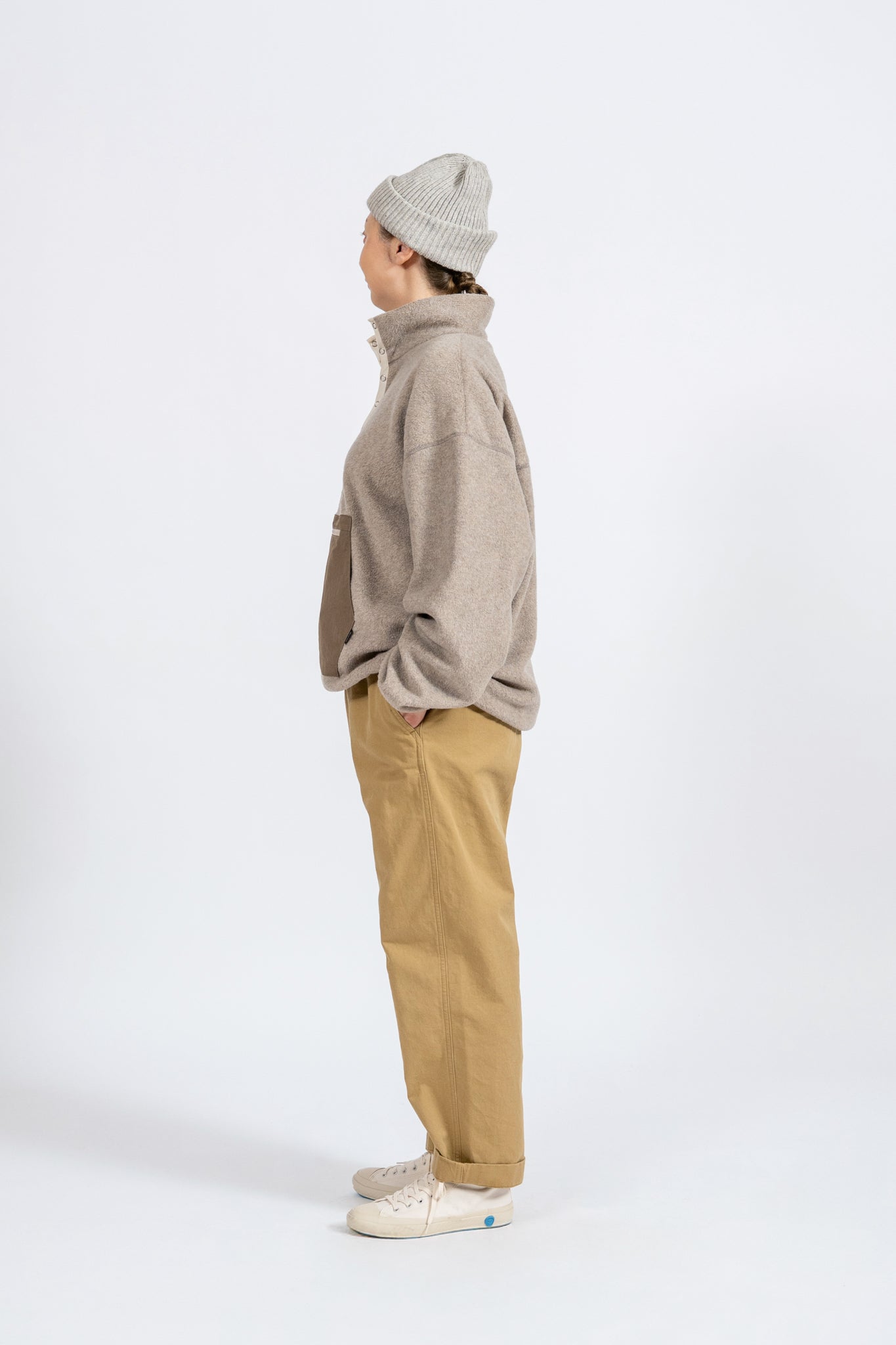Wide Chino Pants -FW - BEG